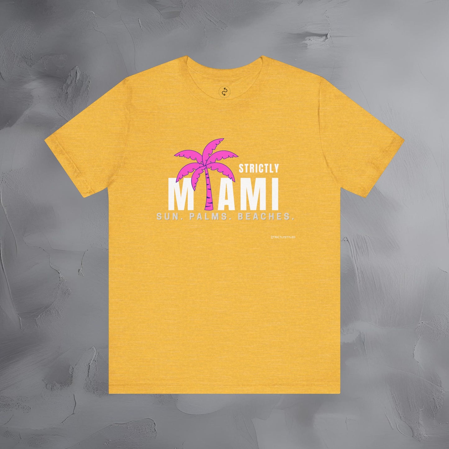 Strictly Miami T-Shirt – Sun Palms Beaches City Vibes Tee