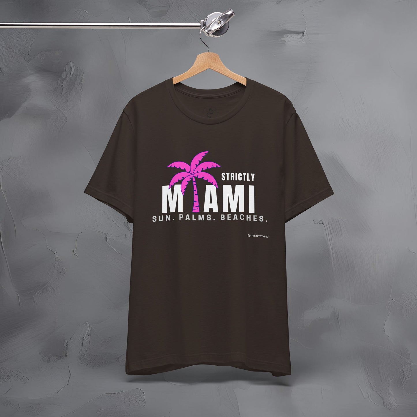 Strictly Miami T-Shirt – Sun Palms Beaches City Vibes Tee