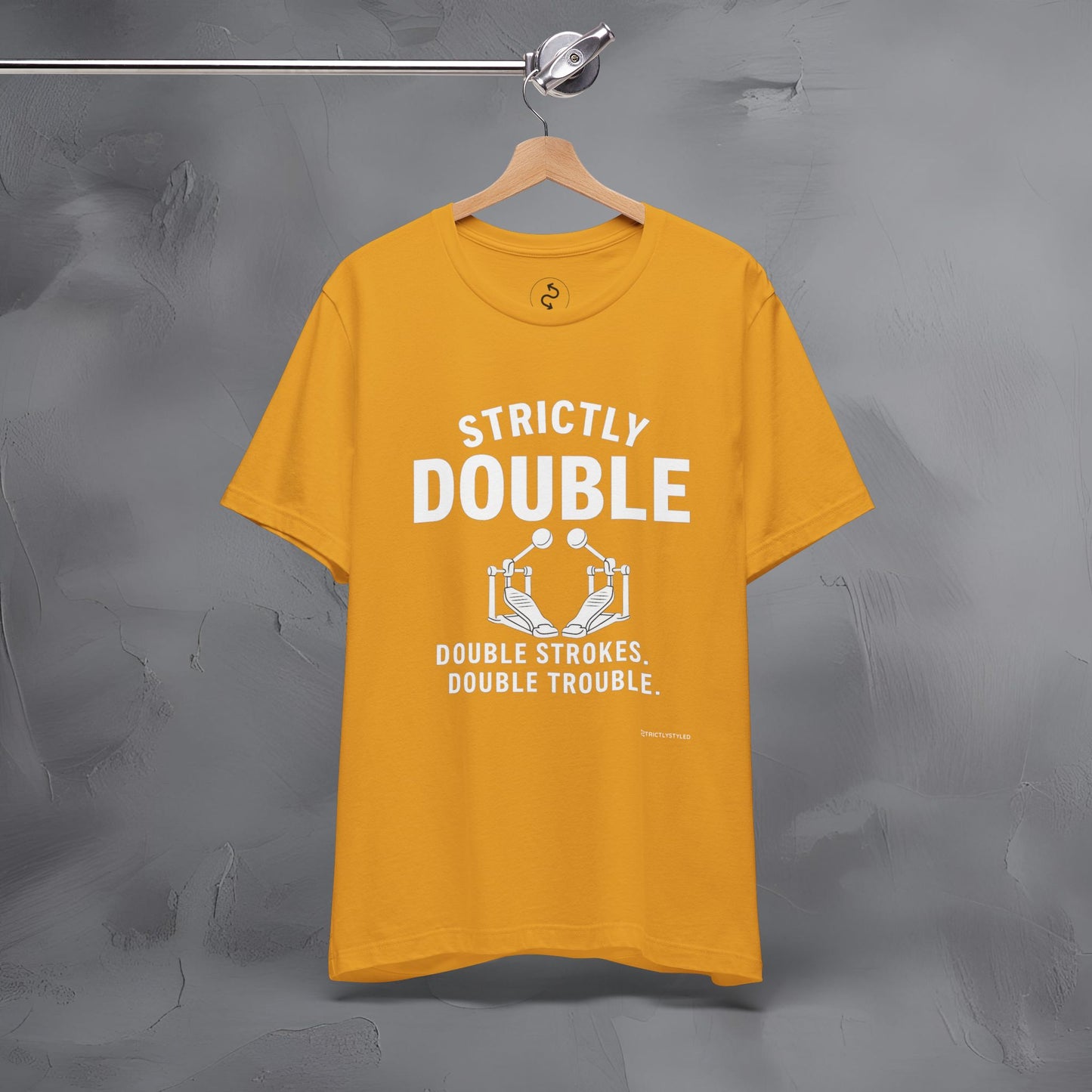 Strictly Double Stroke – Double Trouble Drummer T-Shirt