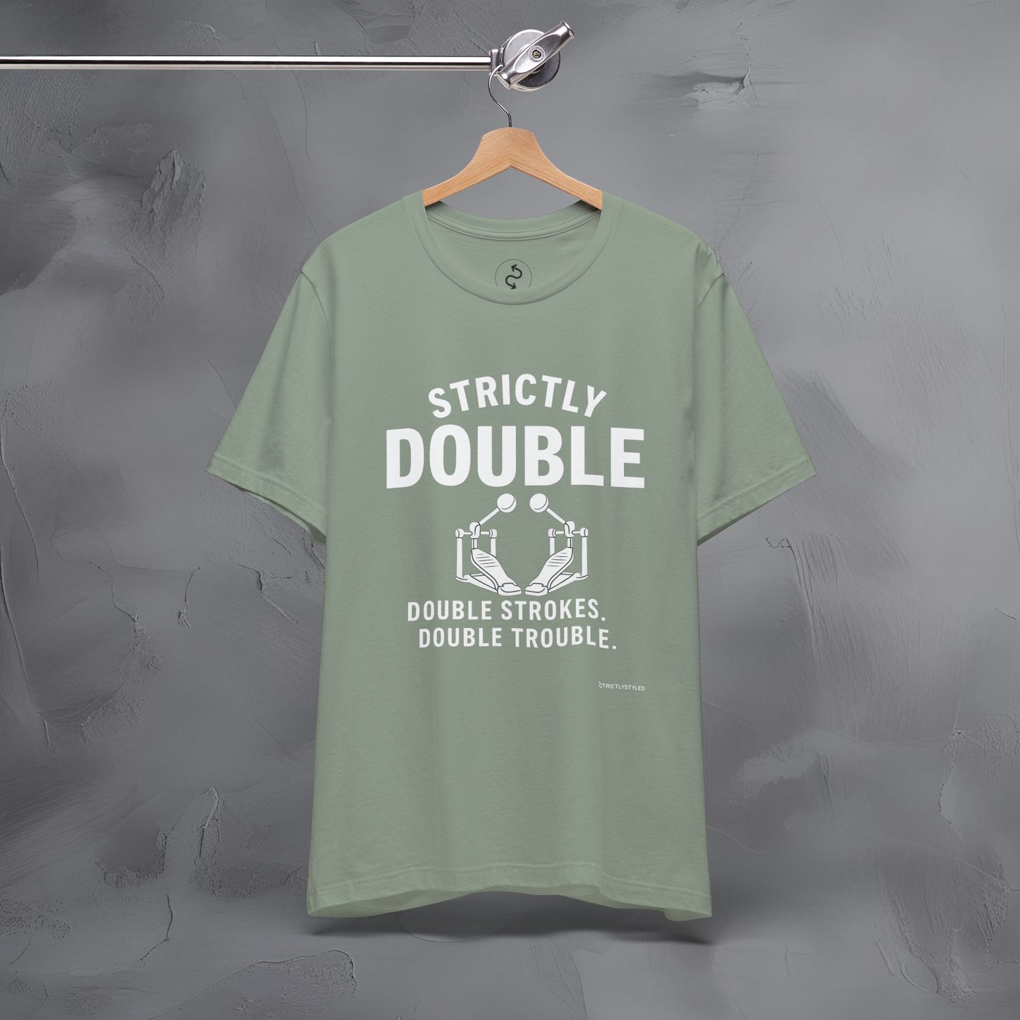 Strictly Double Stroke – Double Trouble Drummer T-Shirt