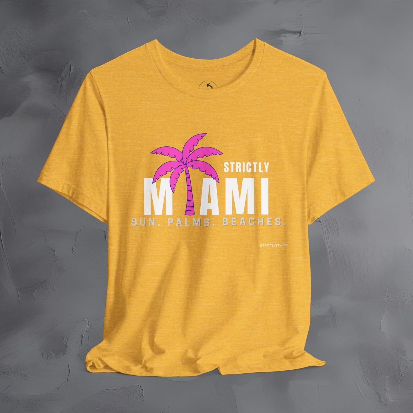 Strictly Miami T-Shirt – Sun Palms Beaches City Vibes Tee