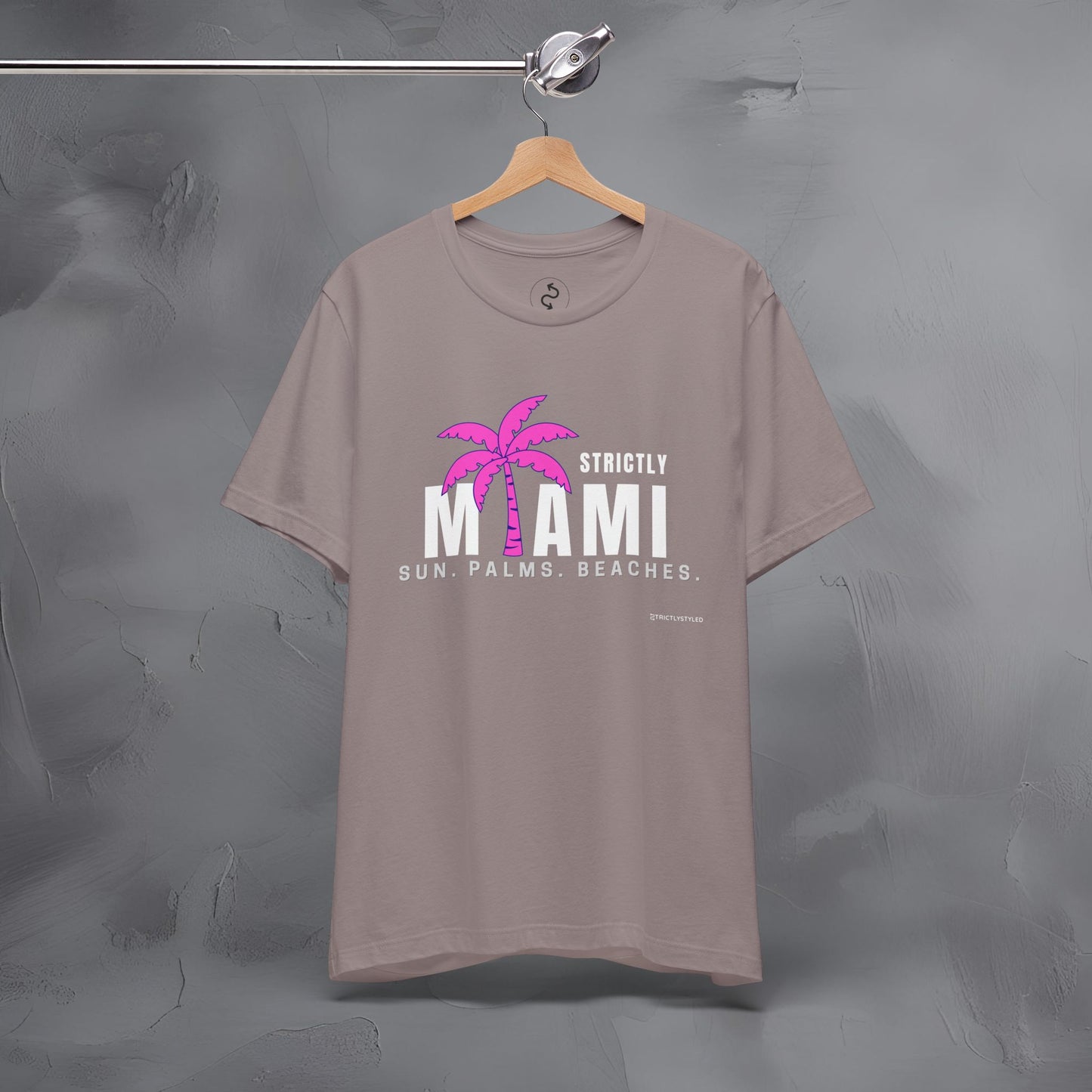 Strictly Miami T-Shirt – Sun Palms Beaches City Vibes Tee