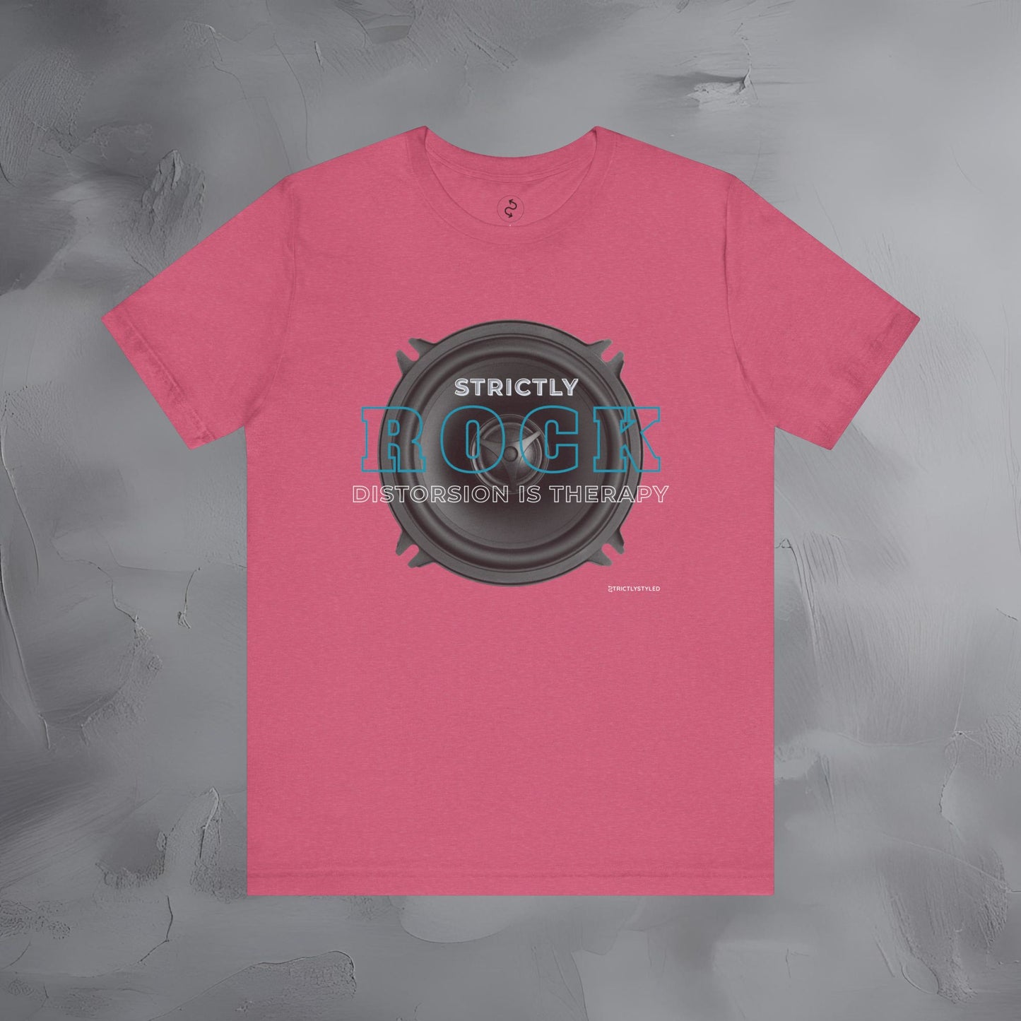 Strictly Rock T-Shirt – Guitar & Band Graphic Tee - Distortion Is Therapy