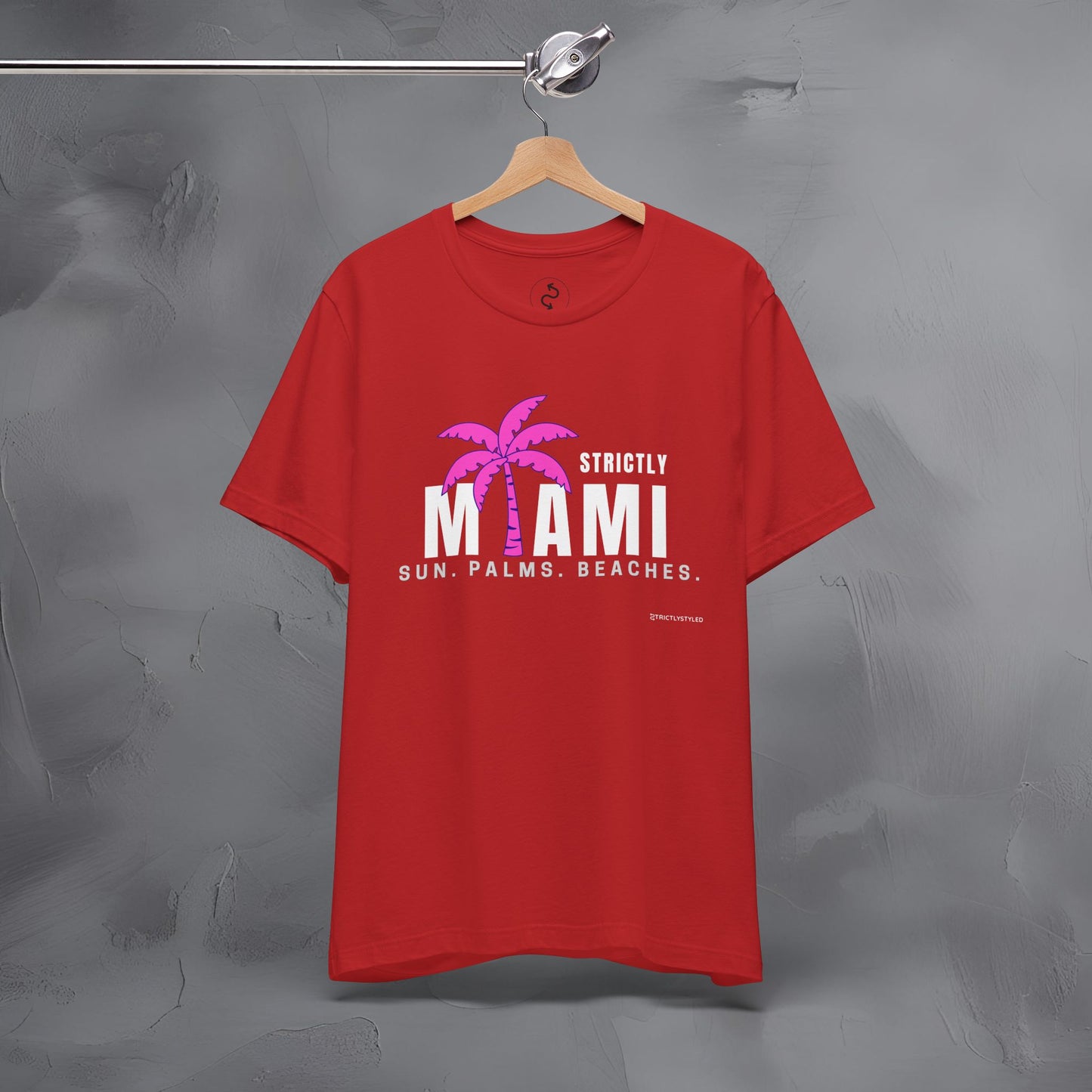 Strictly Miami T-Shirt – Sun Palms Beaches City Vibes Tee