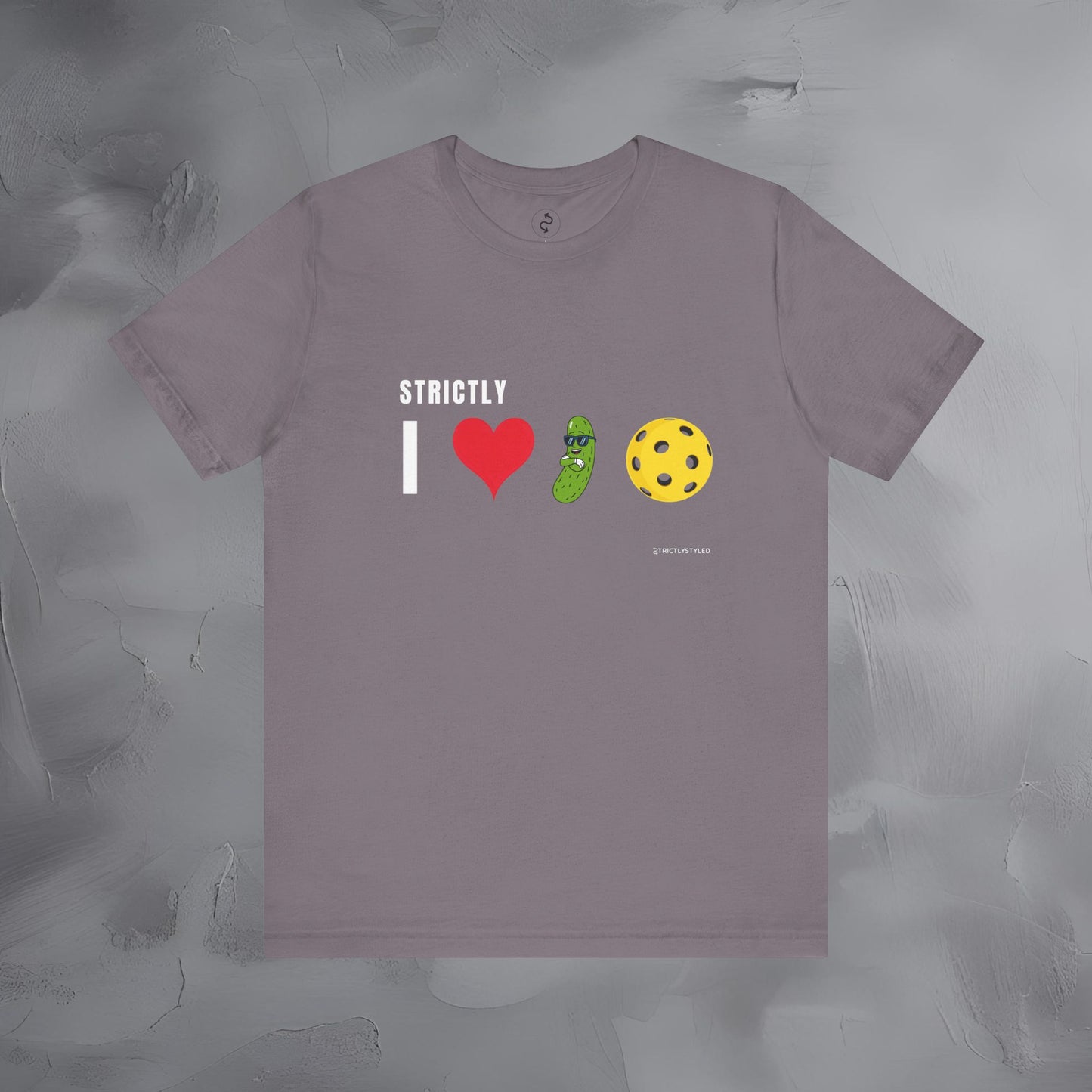 Strictly I Love Pickleball T-Shirt – Fun Pickle & Ball Graphic Tee