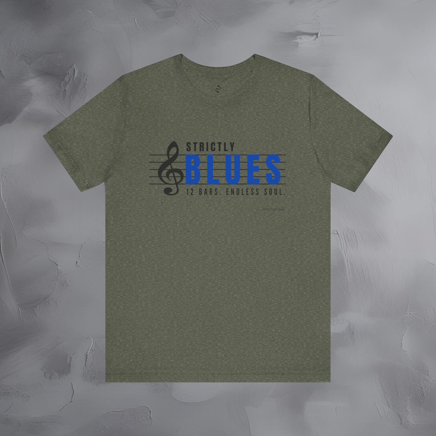 Strictly Blues – 12 Bars. Endless Soul. T-Shirt | Blues Music Graphic Tee | Musician Lifestyle Shirt