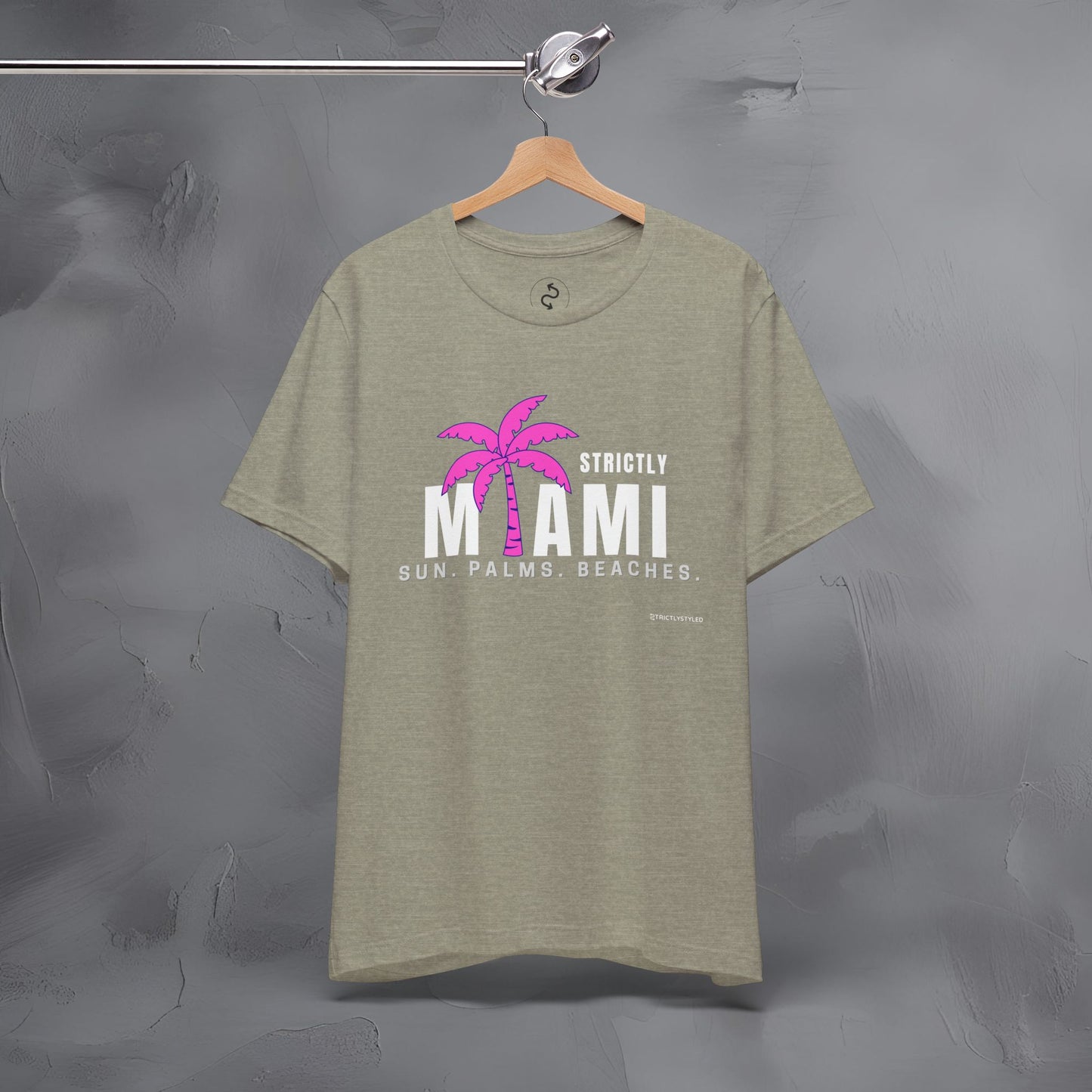 Strictly Miami T-Shirt – Sun Palms Beaches City Vibes Tee