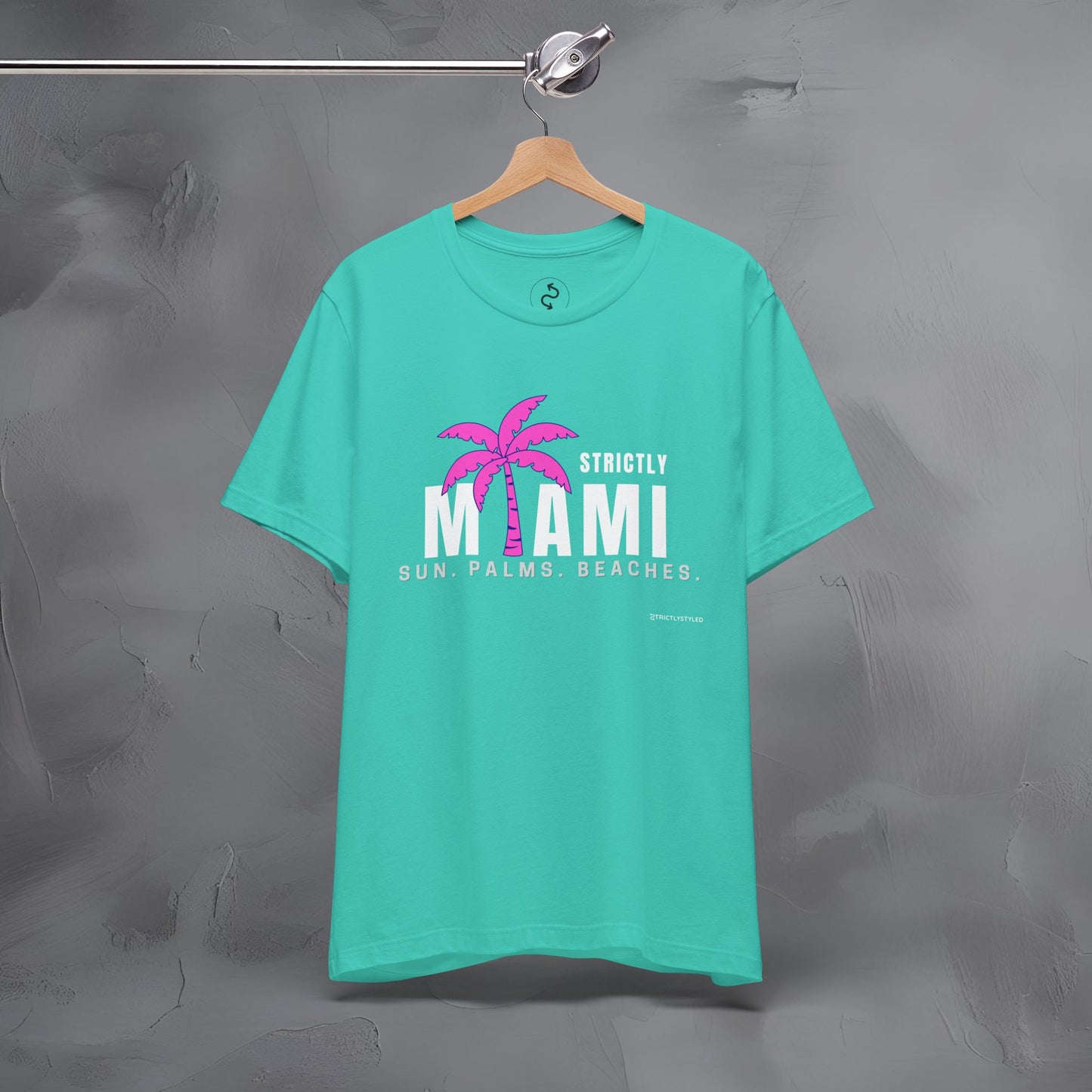 Strictly Miami T-Shirt – Sun Palms Beaches City Vibes Tee