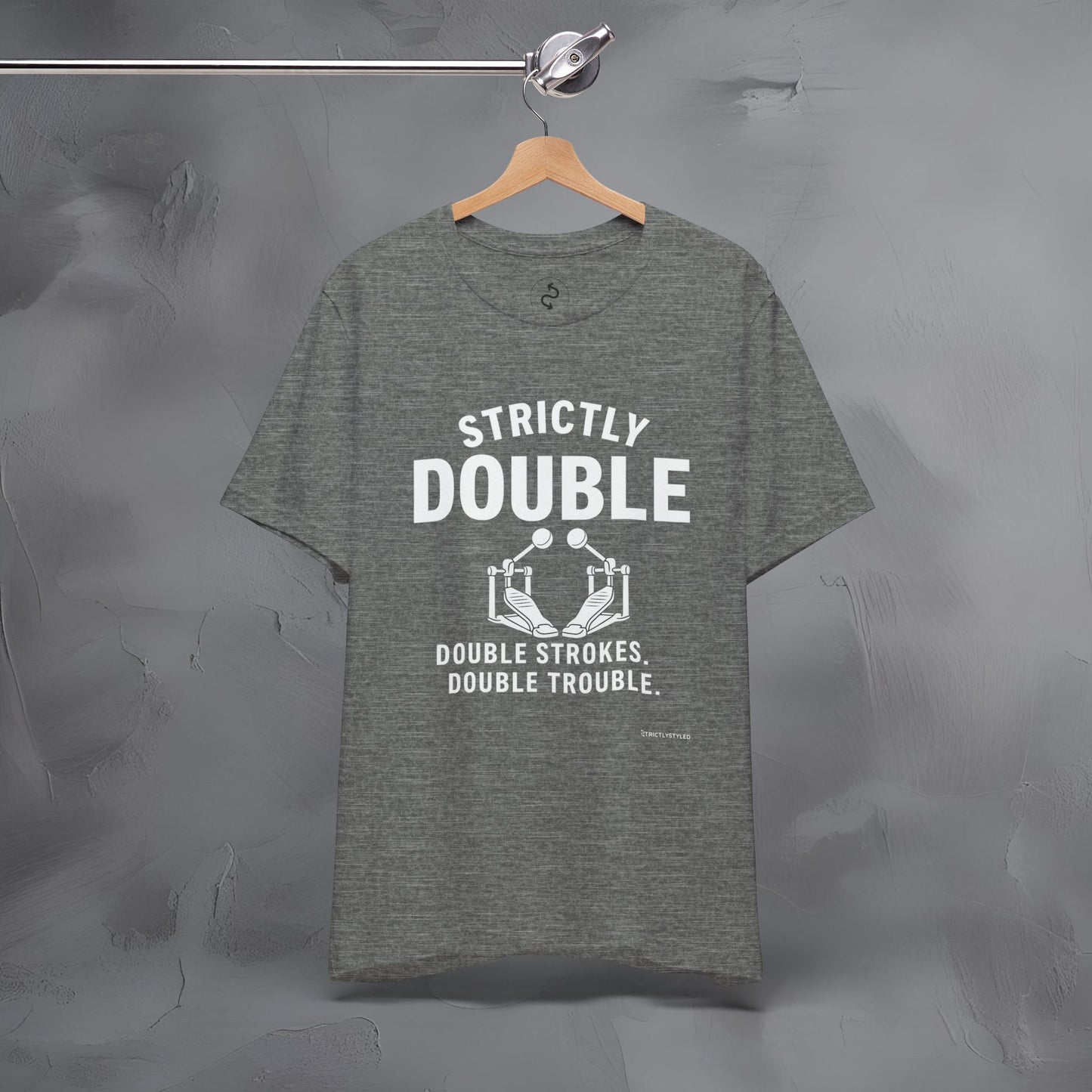 Strictly Double Stroke – Double Trouble Drummer T-Shirt