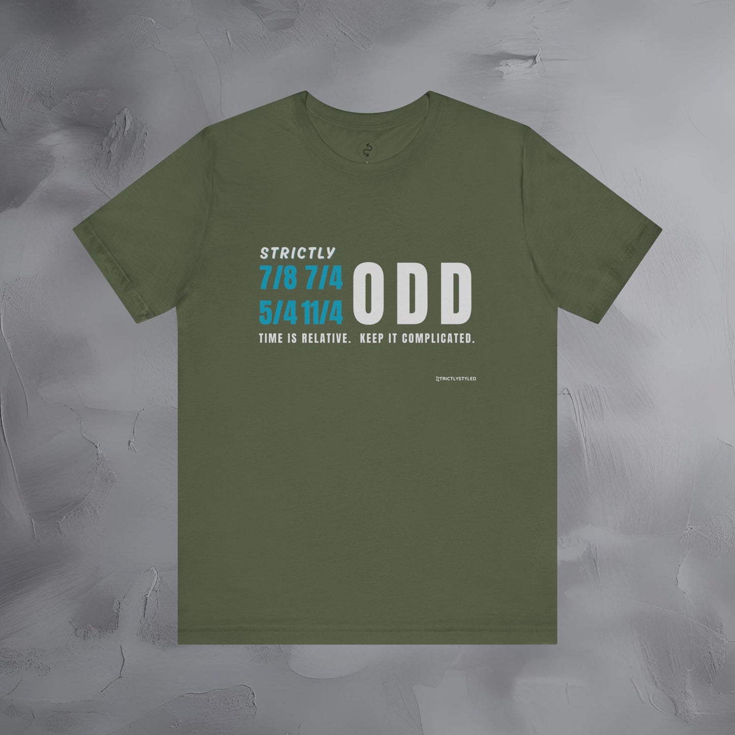 Strictly Odd T-Shirt – Drum & Rhythm Graphic Tee - Time Relative, Keep It Complicated