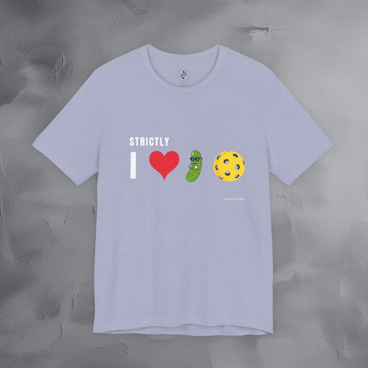 Strictly I Love Pickleball T-Shirt – Fun Pickle & Ball Graphic Tee