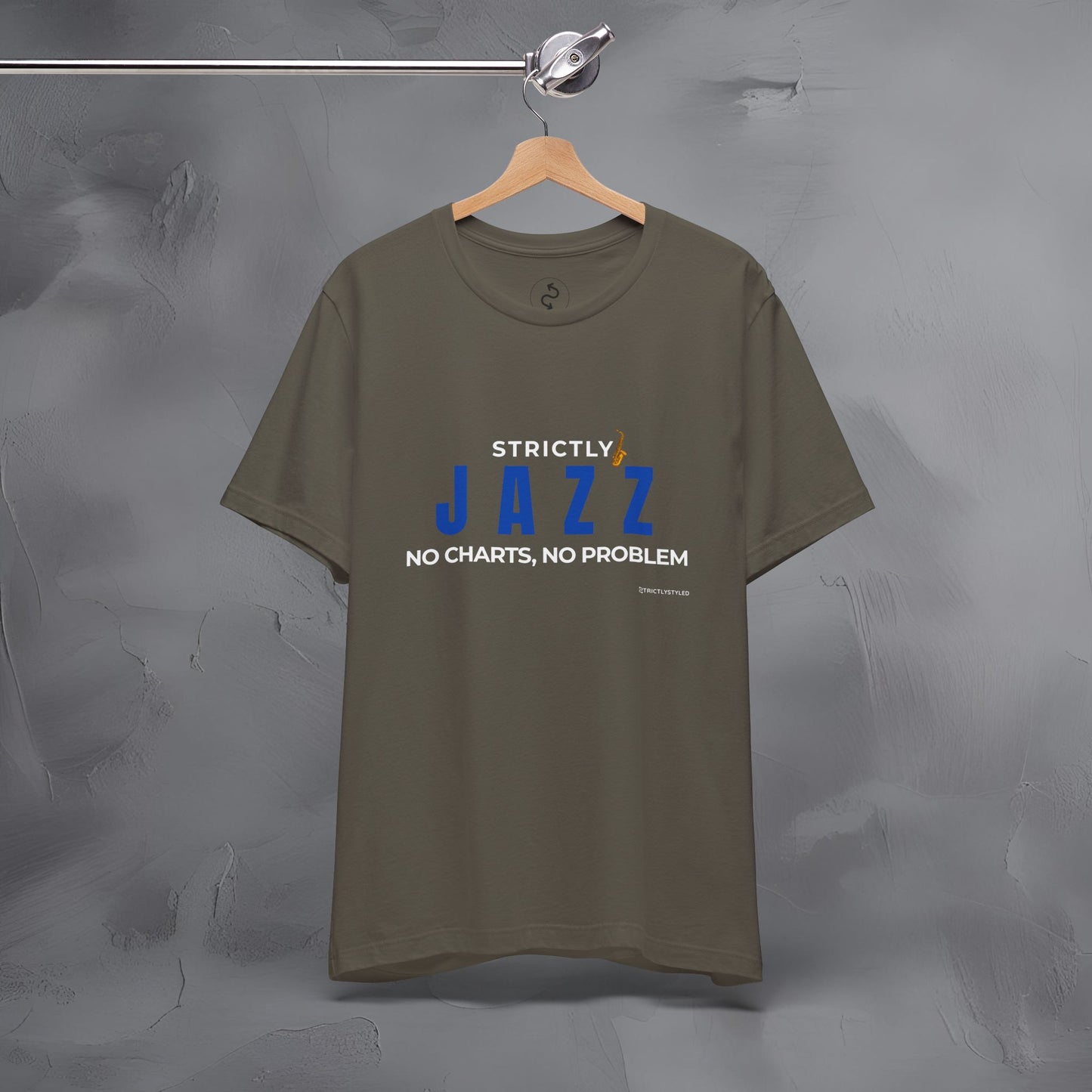 Strictly Jazz T-Shirt – No Charts No Problem – Jazz Music Graphic Tee