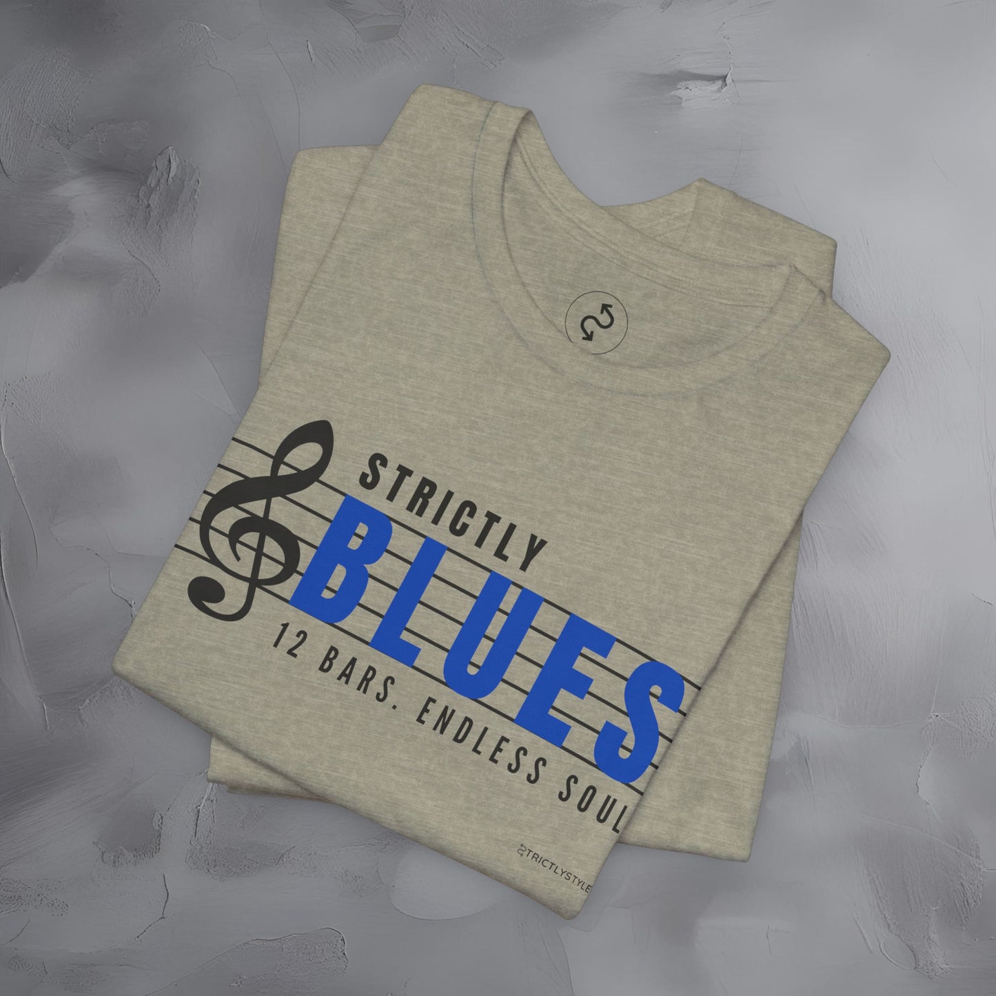 Strictly Blues – 12 Bars. Endless Soul. T-Shirt | Blues Music Graphic Tee | Musician Lifestyle Shirt