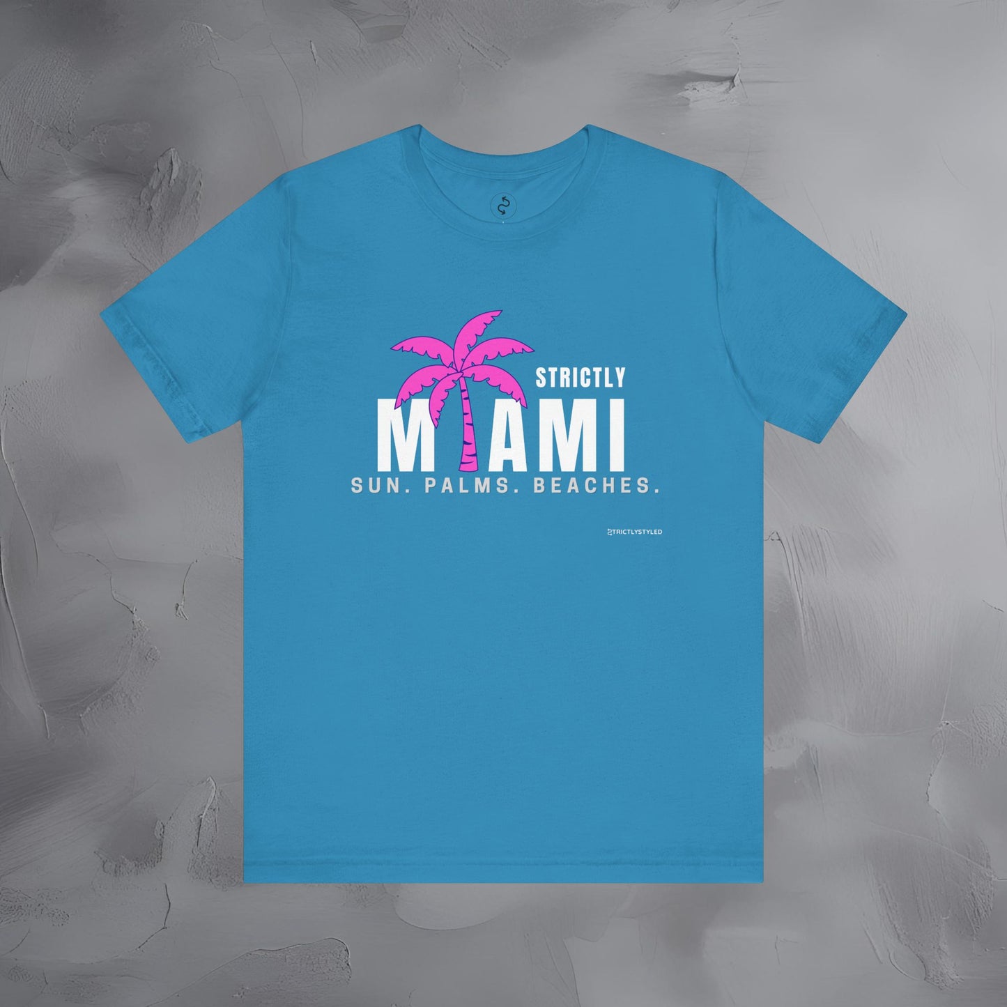 Strictly Miami T-Shirt – Sun Palms Beaches City Vibes Tee