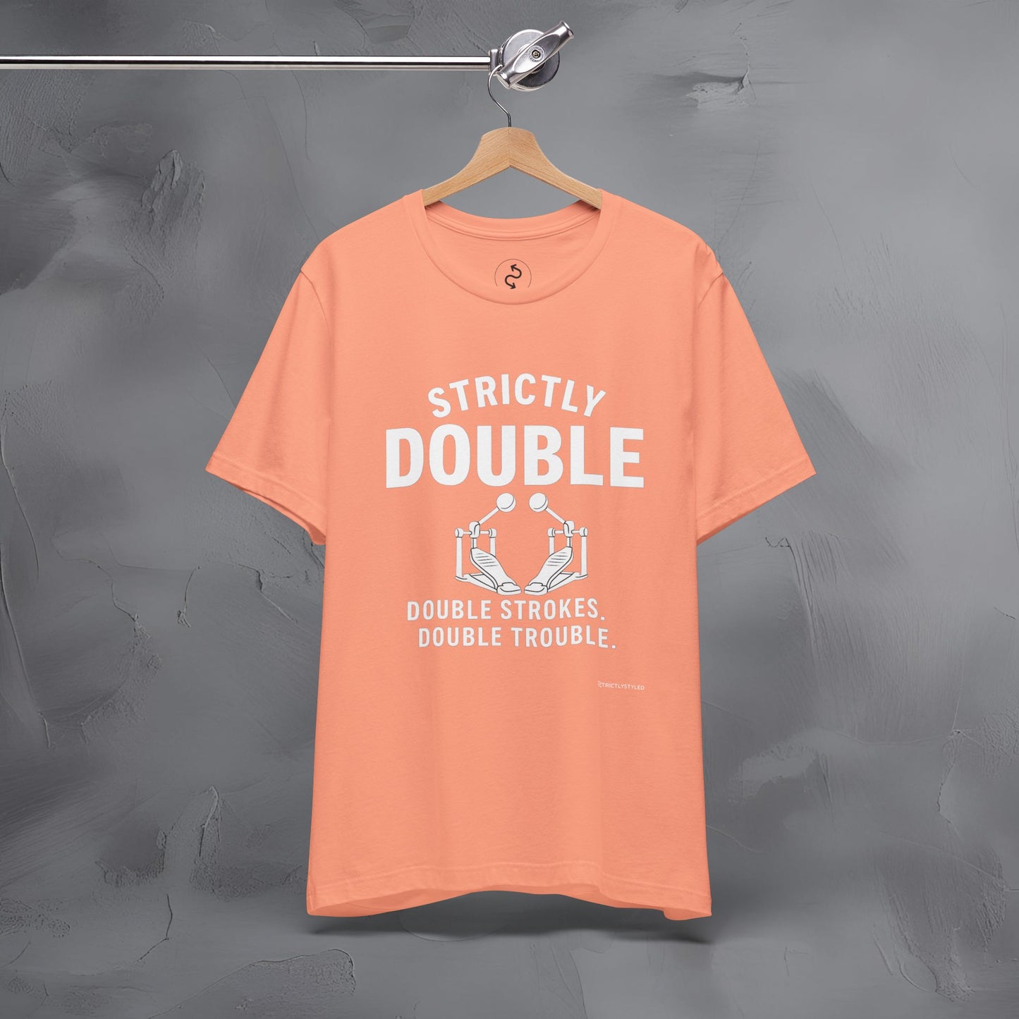 Strictly Double Stroke – Double Trouble Drummer T-Shirt