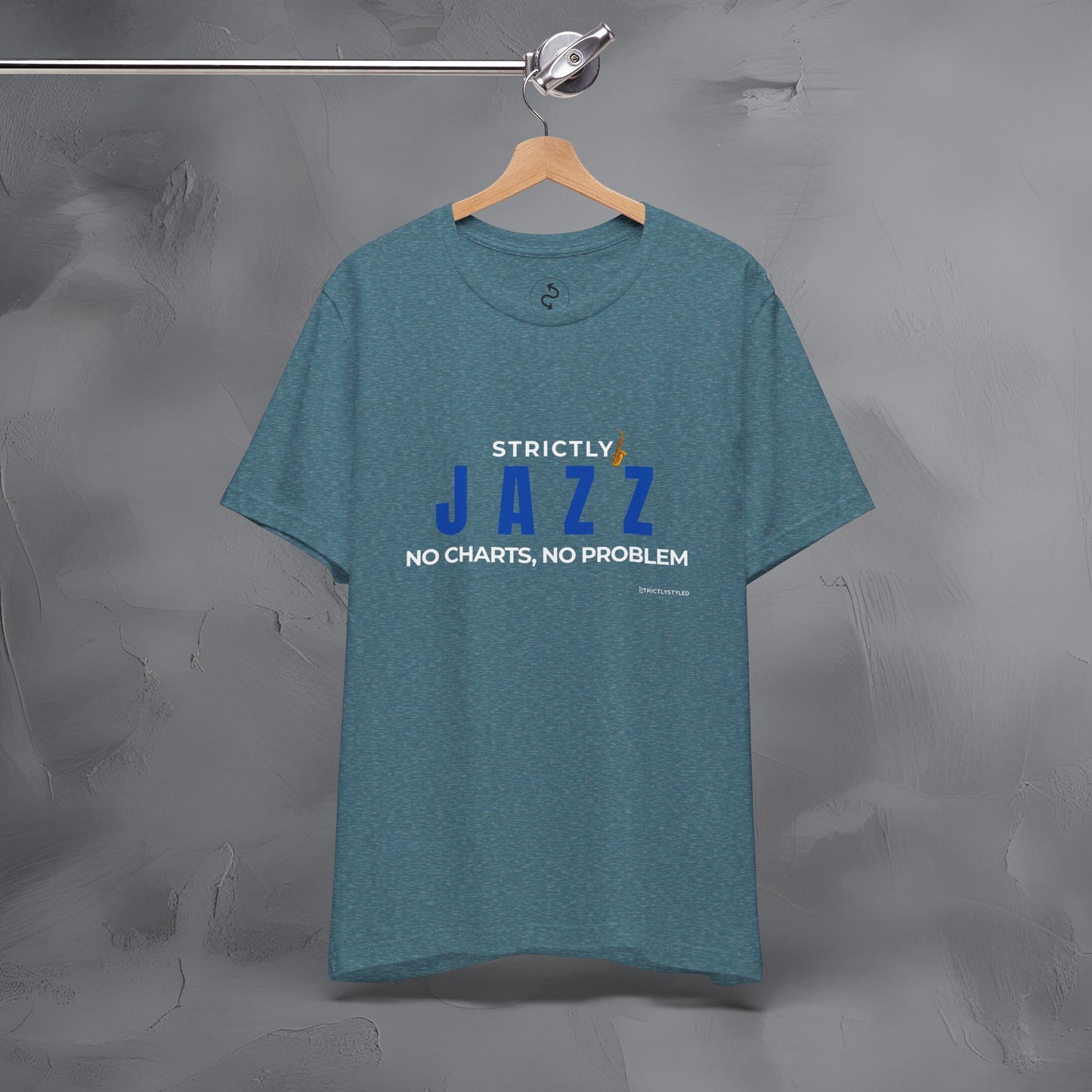 Strictly Jazz T-Shirt – No Charts No Problem – Jazz Music Graphic Tee