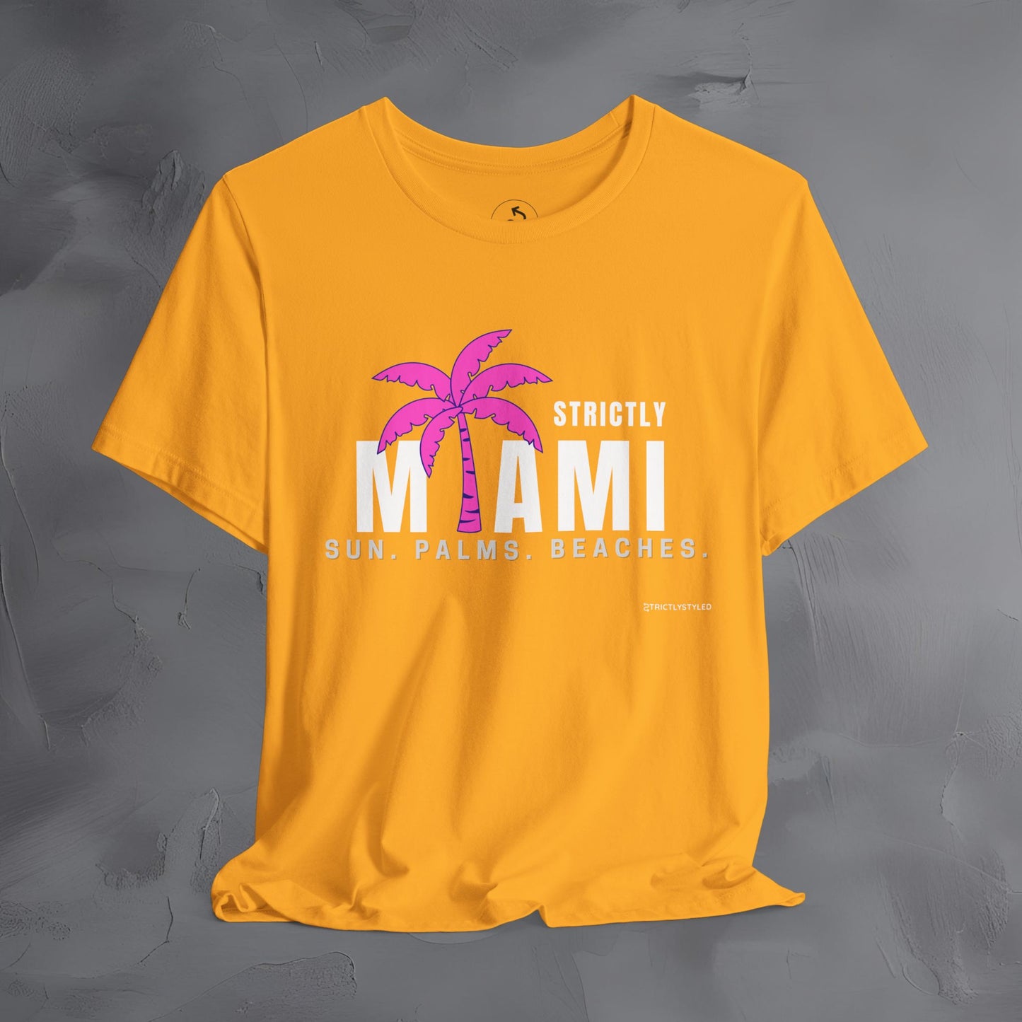 Strictly Miami T-Shirt – Sun Palms Beaches City Vibes Tee