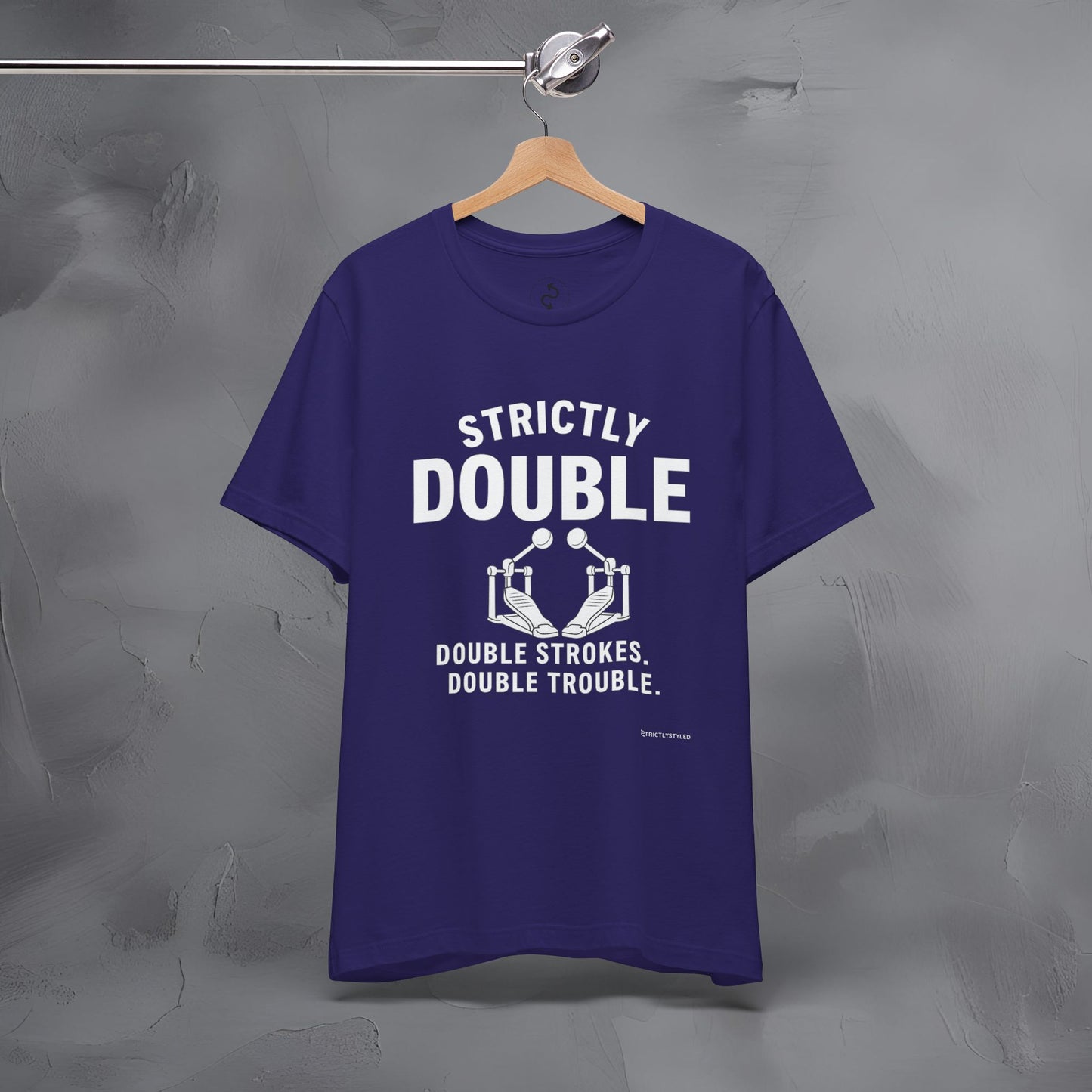 Strictly Double Stroke – Double Trouble Drummer T-Shirt