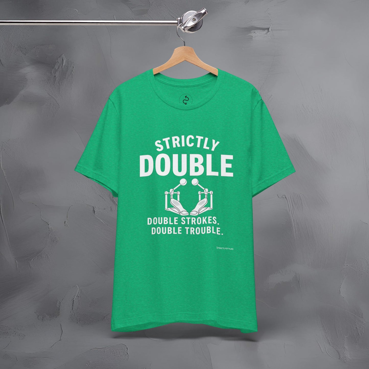 Strictly Double Stroke – Double Trouble Drummer T-Shirt