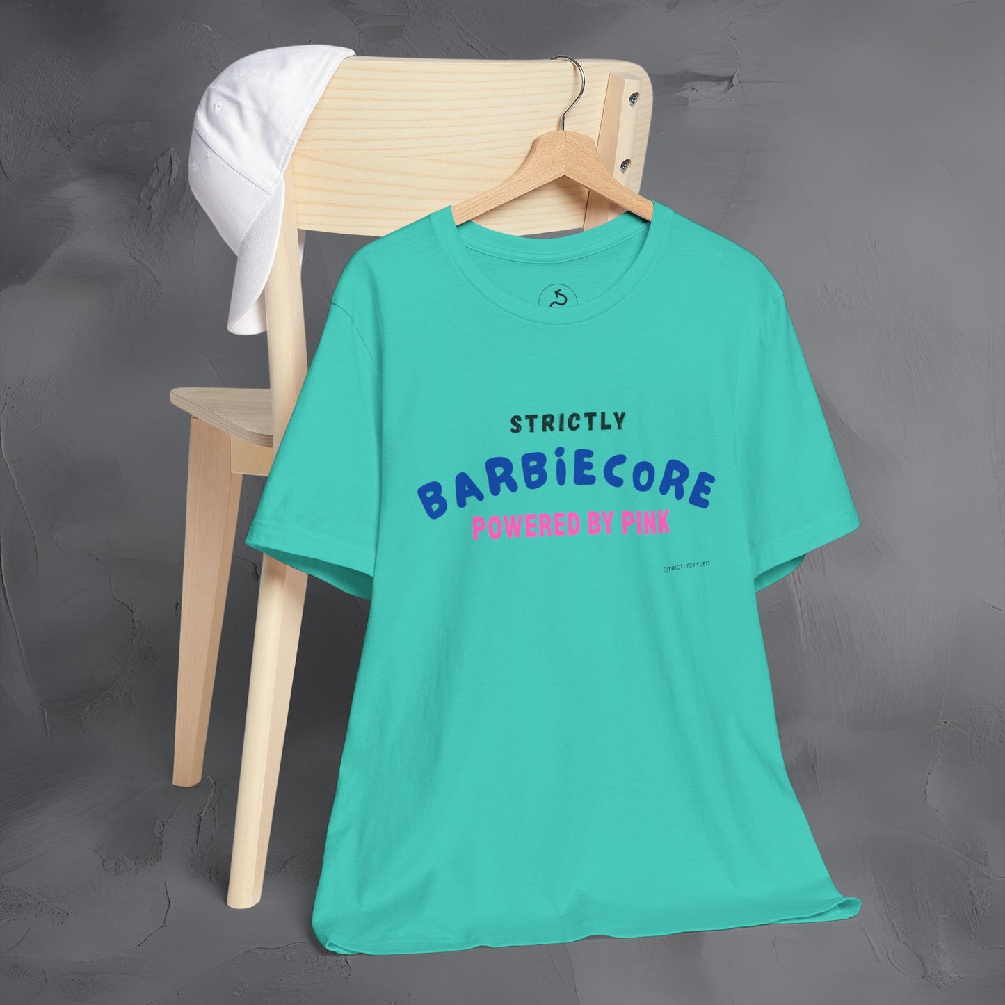 Strictly Barbiecore T-Shirt – Powered by Pink - Aesthetic Graphic Tee