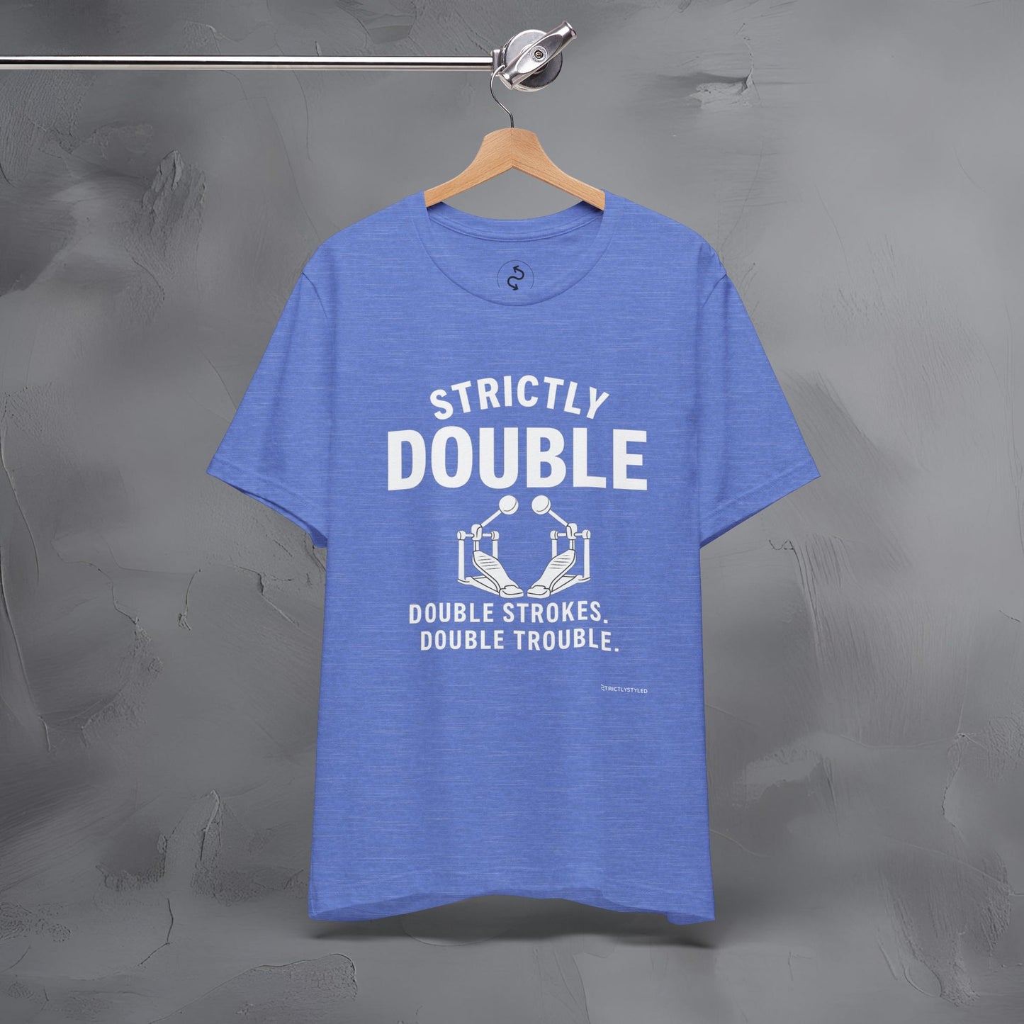 Strictly Double Stroke – Double Trouble Drummer T-Shirt