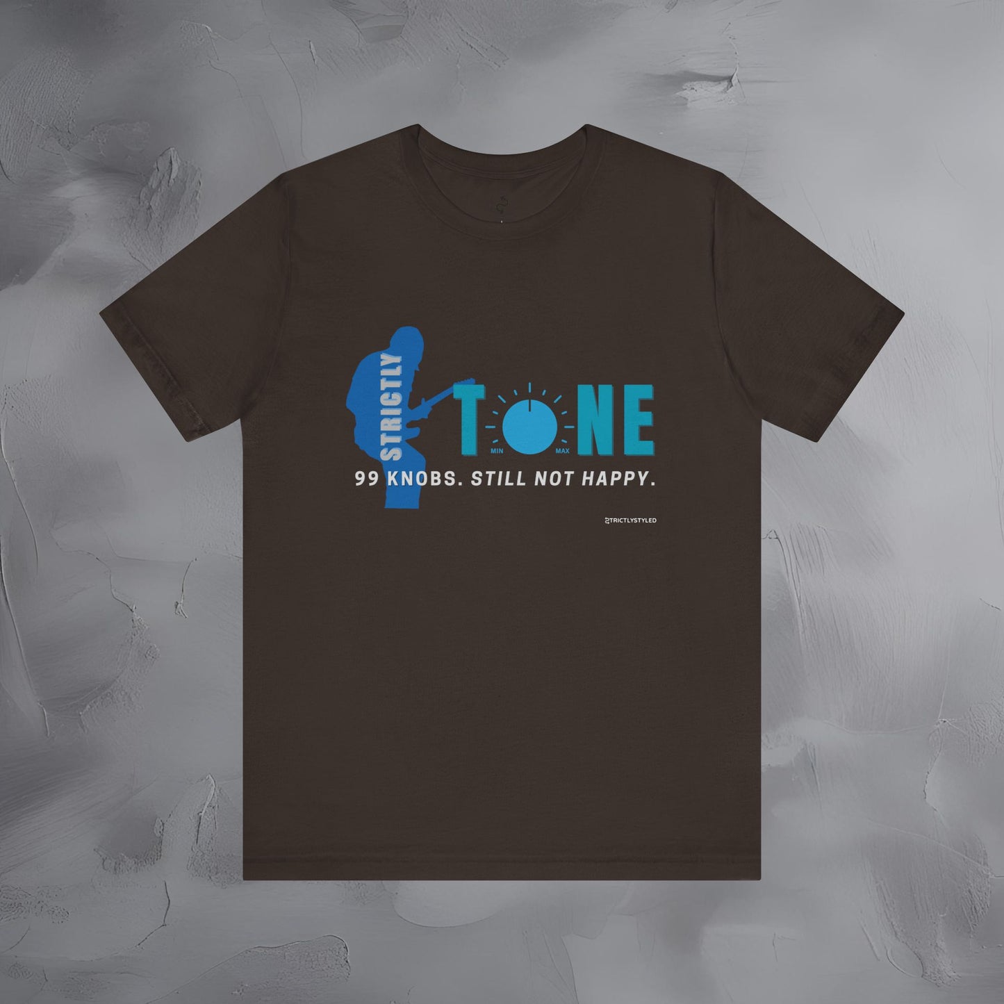 Strictly Tone Guitar T-Shirt – 99 Knobs Pedal & Amp Graphic Tee