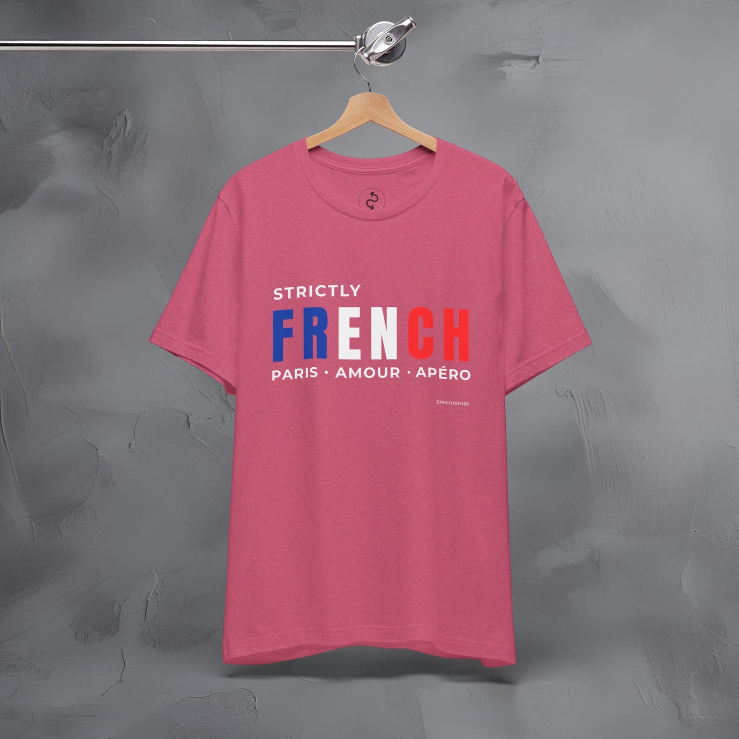 Strictly French – Paris, Amour, Apéro T-Shirt | French Lifestyle Graphic Tee | Parisian Culture Streetwear Shirt