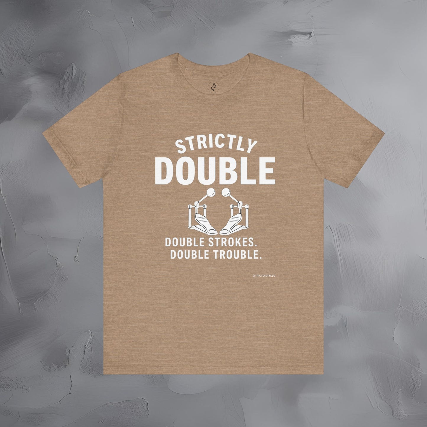 Strictly Double Stroke – Double Trouble Drummer T-Shirt