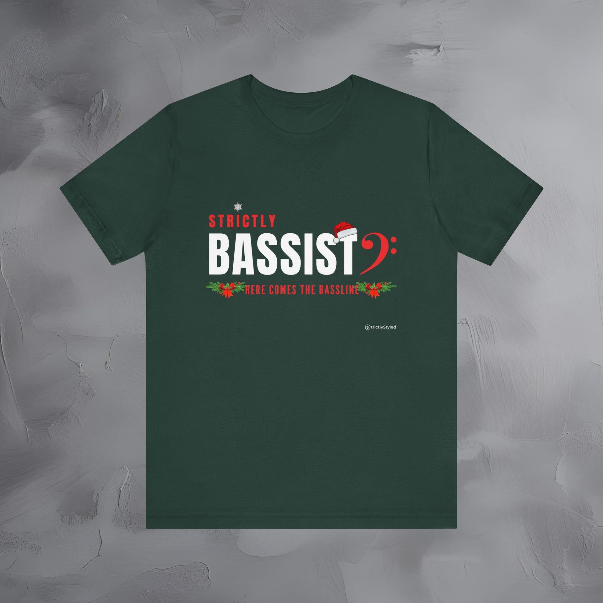 Strictly Bassist – Here Comes the Bass Line - Funny Christmas Bass Player Shirt