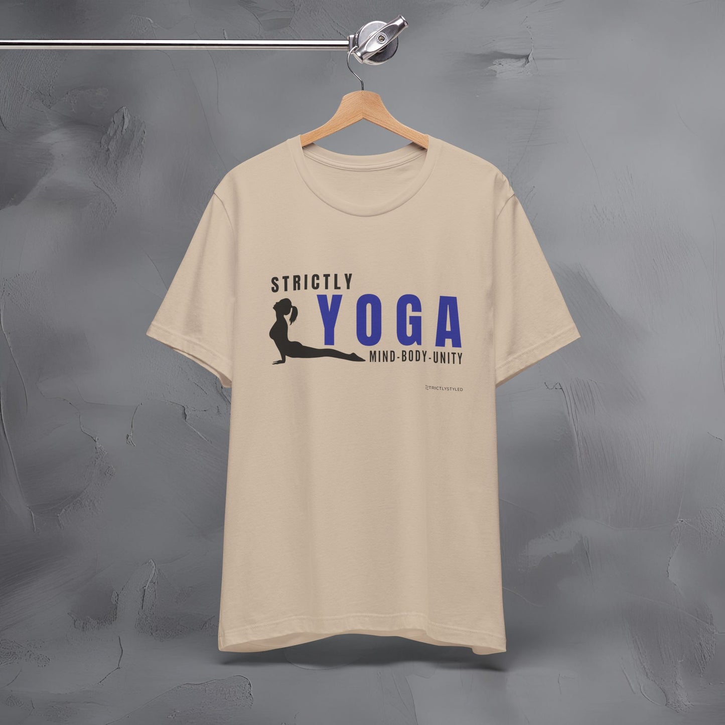 Strictly Yoga – Mind Body Unity T-Shirt - Yoga Lifestyle Graphic Tee - Mindfulness & Balance Shirt