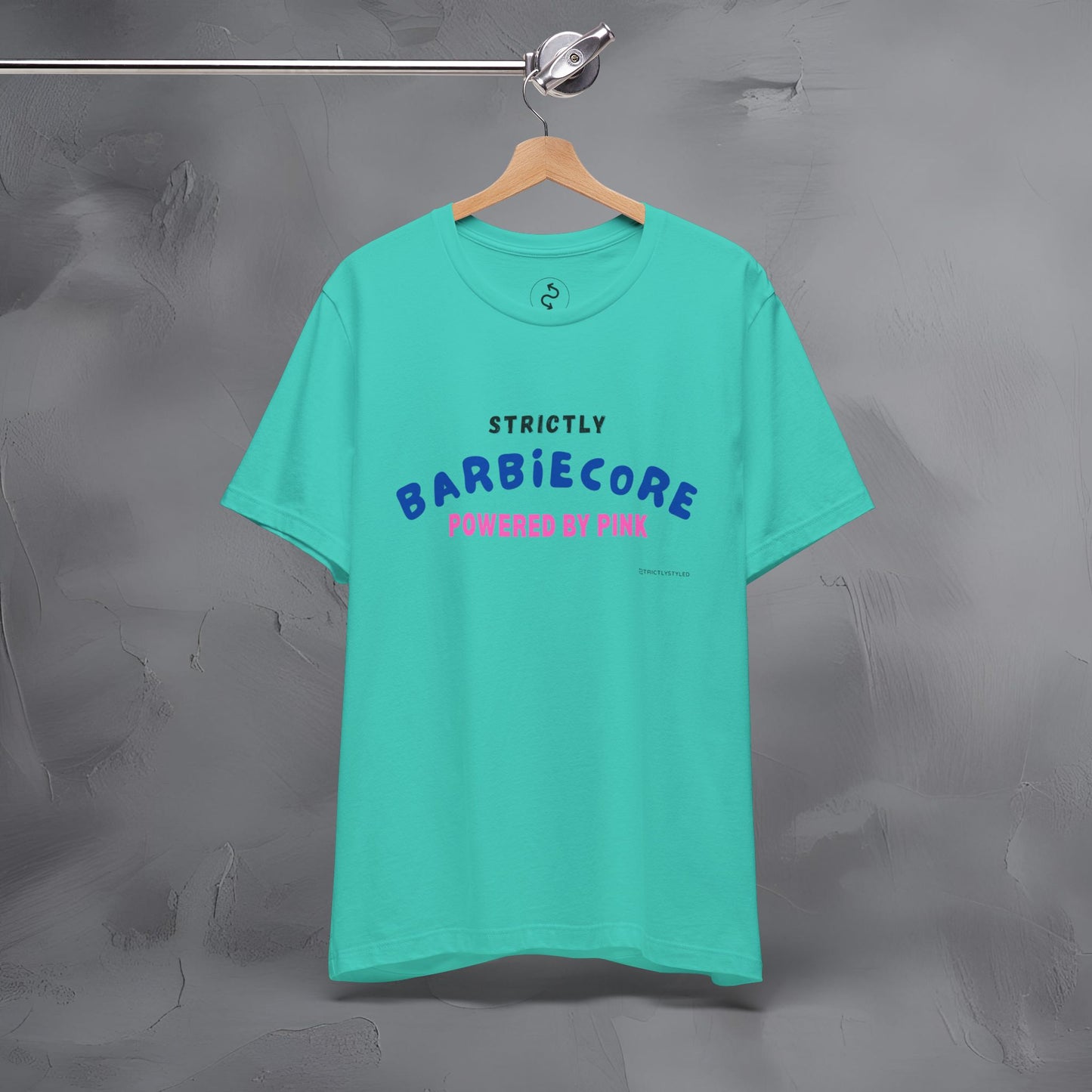 Strictly Barbiecore T-Shirt – Powered by Pink - Aesthetic Graphic Tee