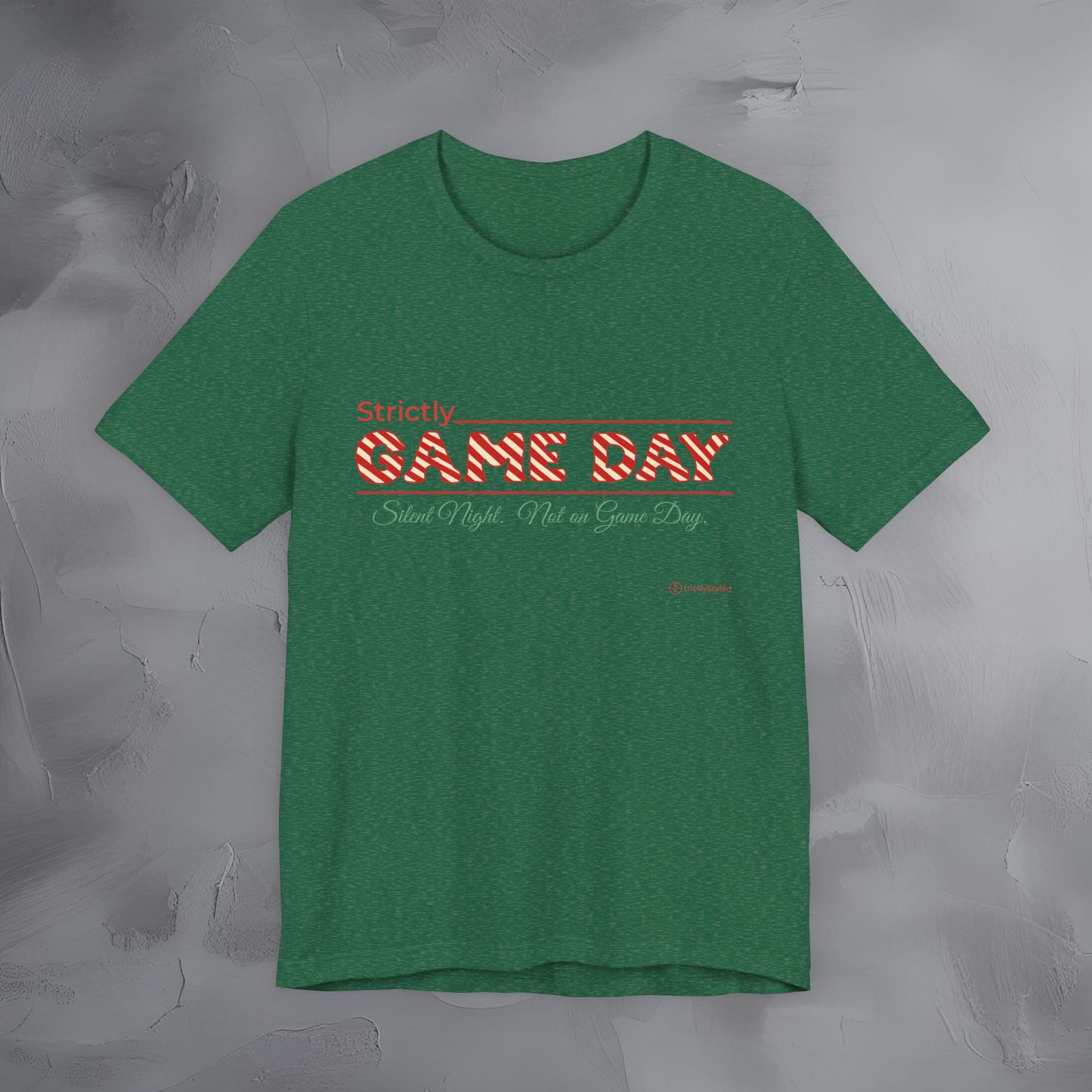 Strictly Game Day – Silent Night? Not on Game Day. - Funny Football Christmas Shirt