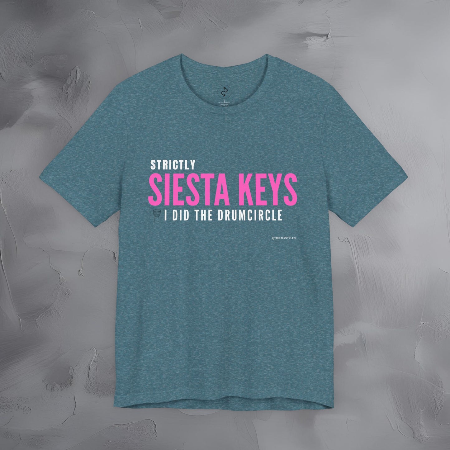 Strictly Siesta Key – I Did the Drum Circle T-Shirt | Sarasota Beach Sunset Drum Circle Graphic Tee