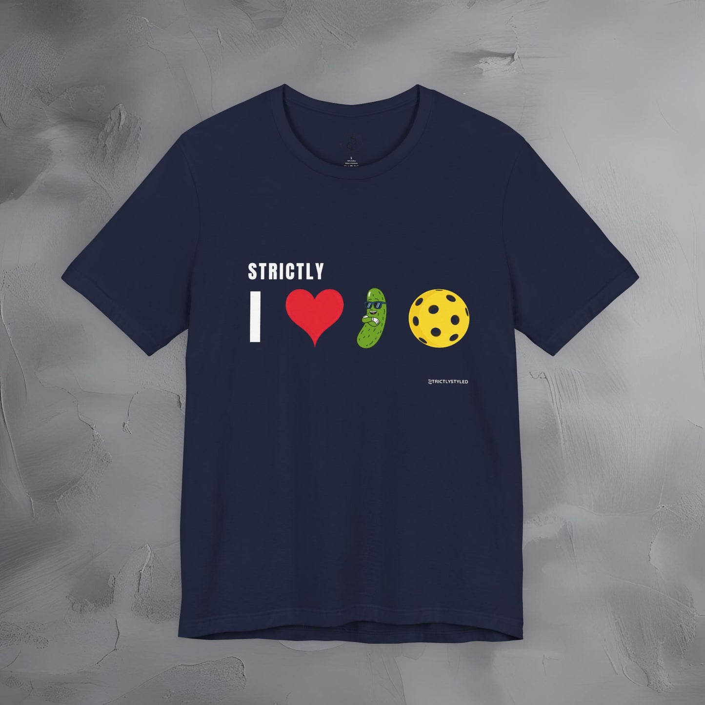 Strictly I Love Pickleball T-Shirt – Fun Pickle & Ball Graphic Tee