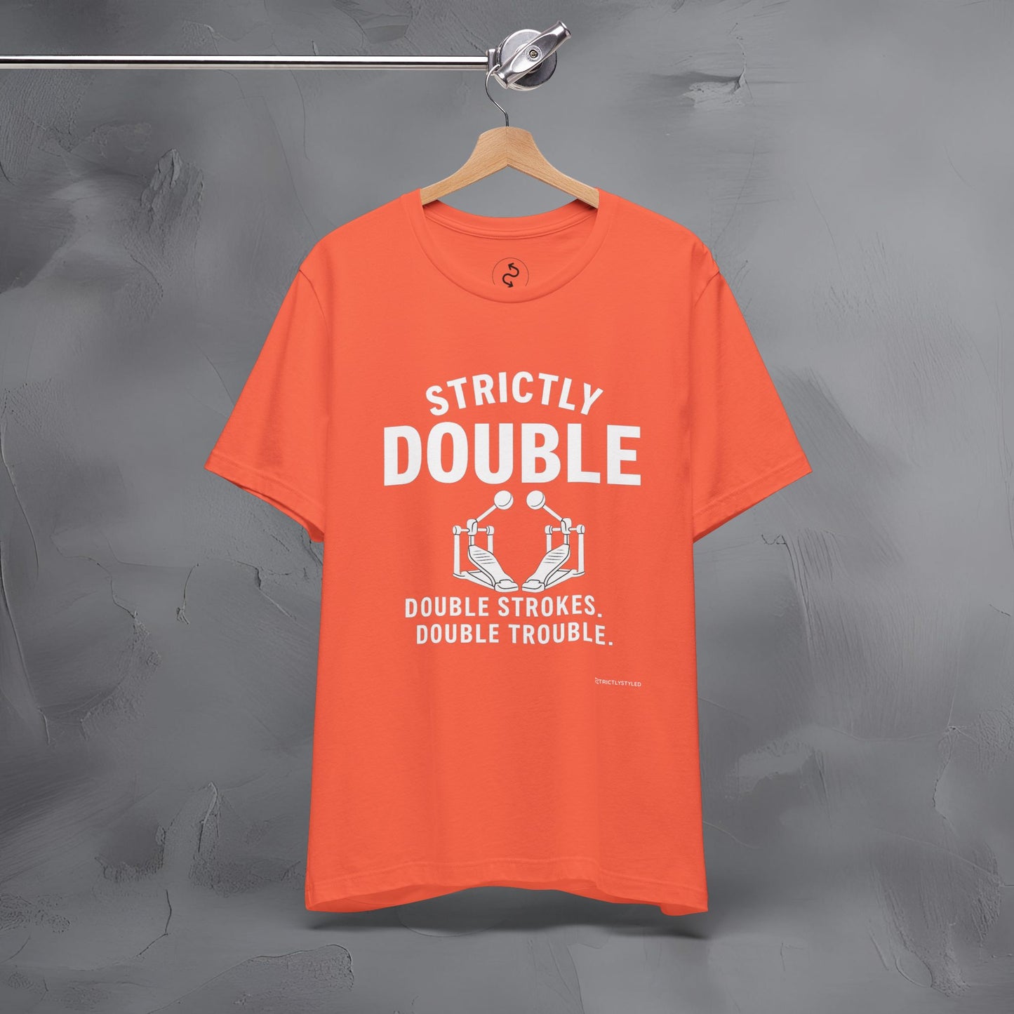 Strictly Double Stroke – Double Trouble Drummer T-Shirt