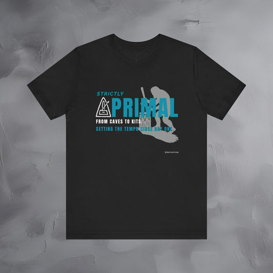 Strictly Primal T-Shirt – Drum & Rhythm Graphic Tee - From Cave to Kits
