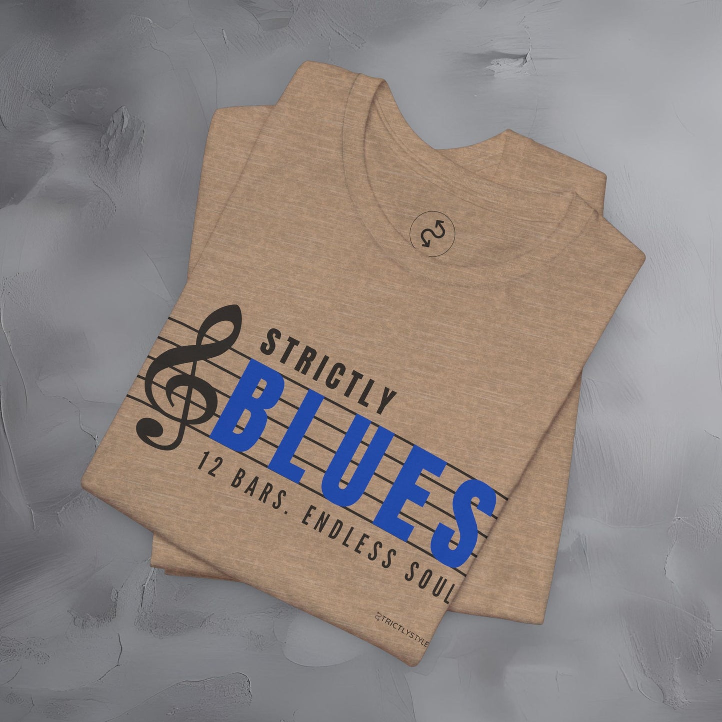 Strictly Blues – 12 Bars. Endless Soul. T-Shirt | Blues Music Graphic Tee | Musician Lifestyle Shirt