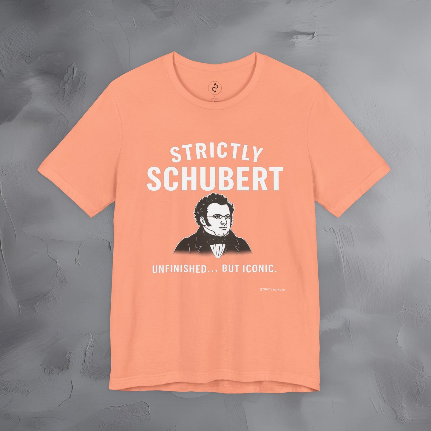 Strictly Schubert T-Shirt – Unfinished but Iconic Classical Music Tee