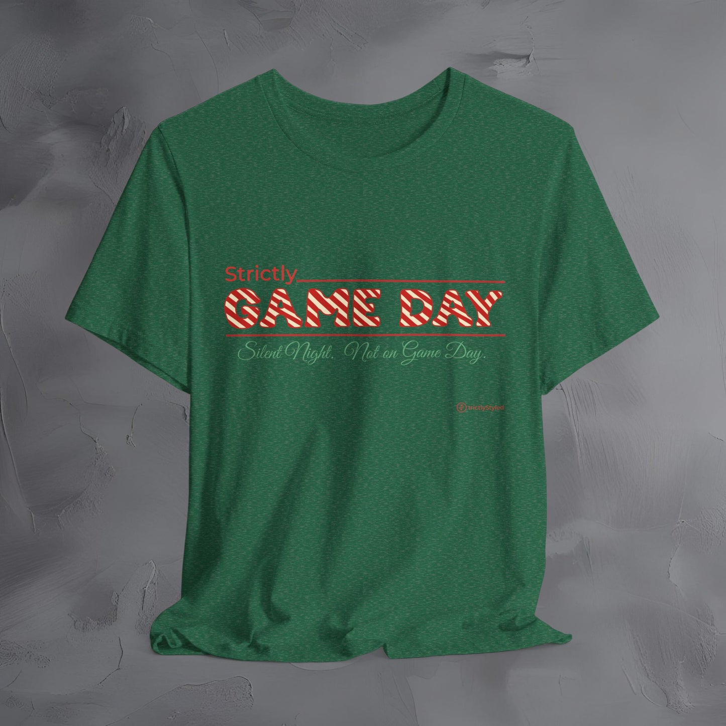 Strictly Game Day – Silent Night? Not on Game Day. - Funny Football Christmas Shirt