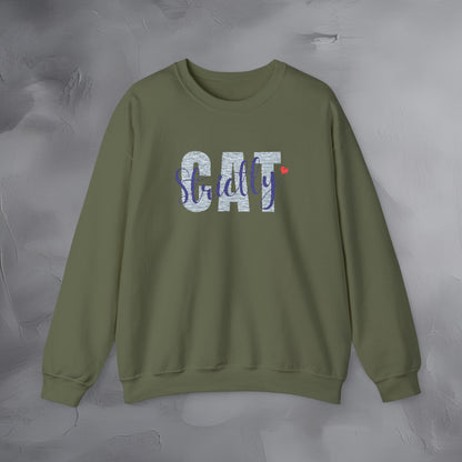 Strictly Cat - Embroidered Sweatshirt