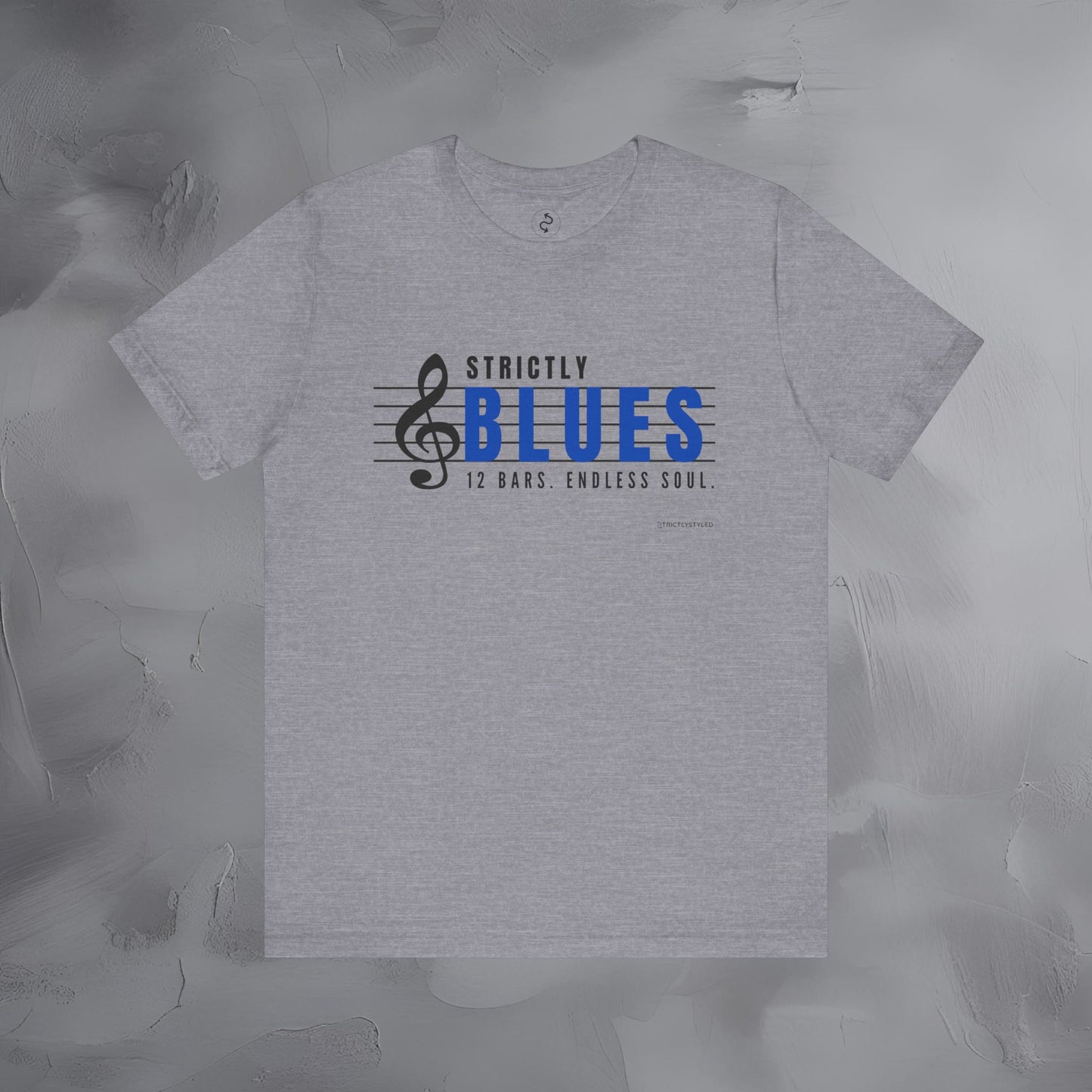Strictly Blues – 12 Bars. Endless Soul. T-Shirt | Blues Music Graphic Tee | Musician Lifestyle Shirt