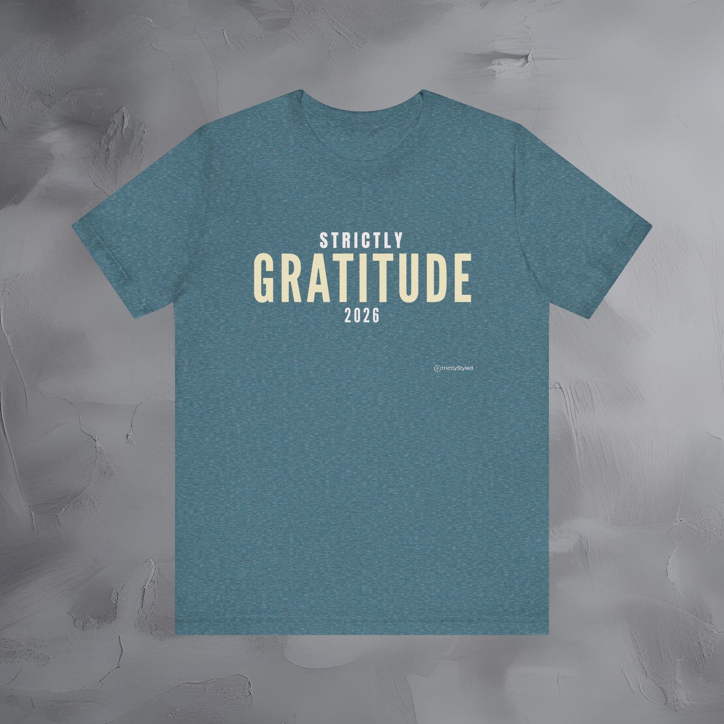 Strictly Gratitude Shirt Minimalist New Year Intention T Shirt Unisex Graphic Tee