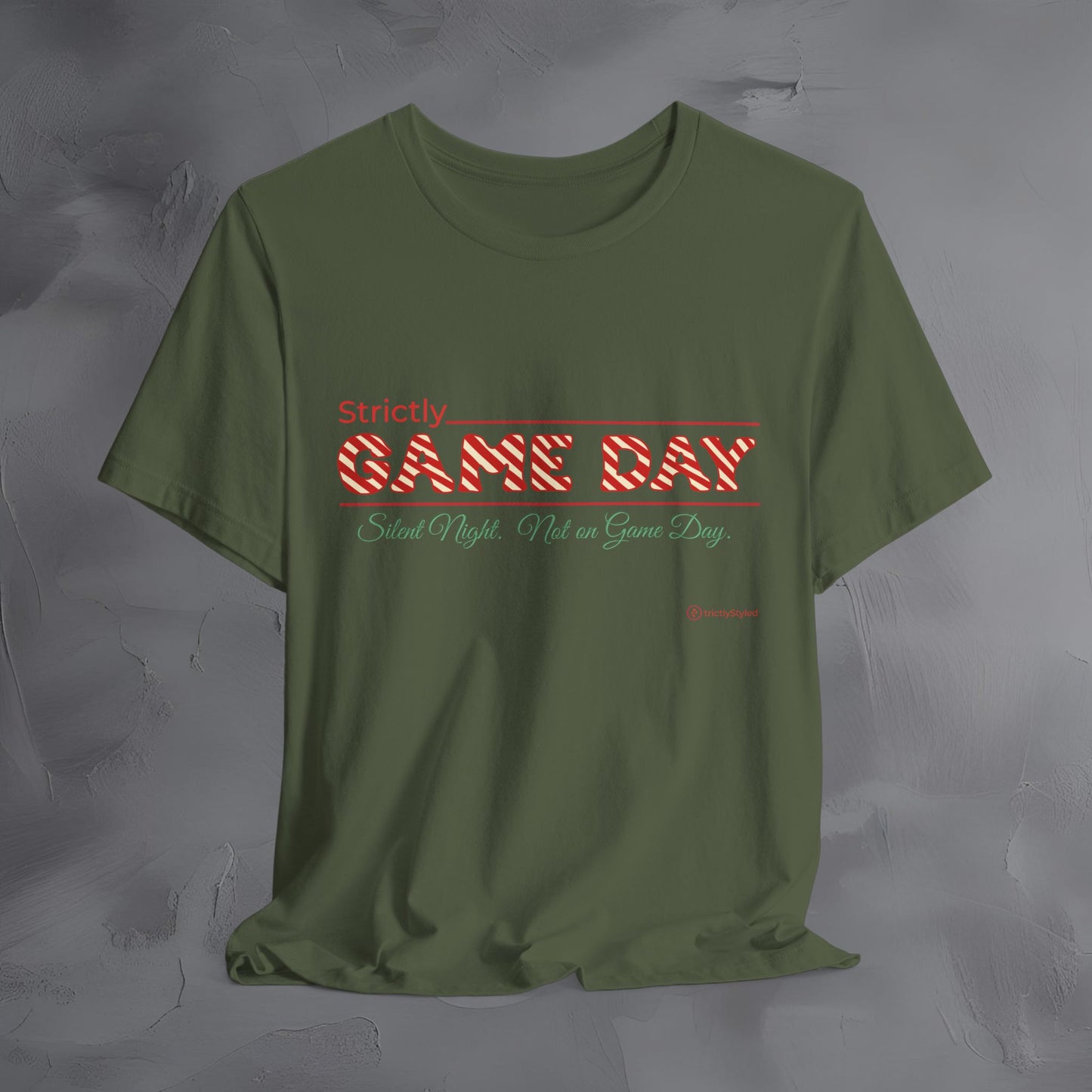 Strictly Game Day – Silent Night? Not on Game Day. - Funny Football Christmas Shirt