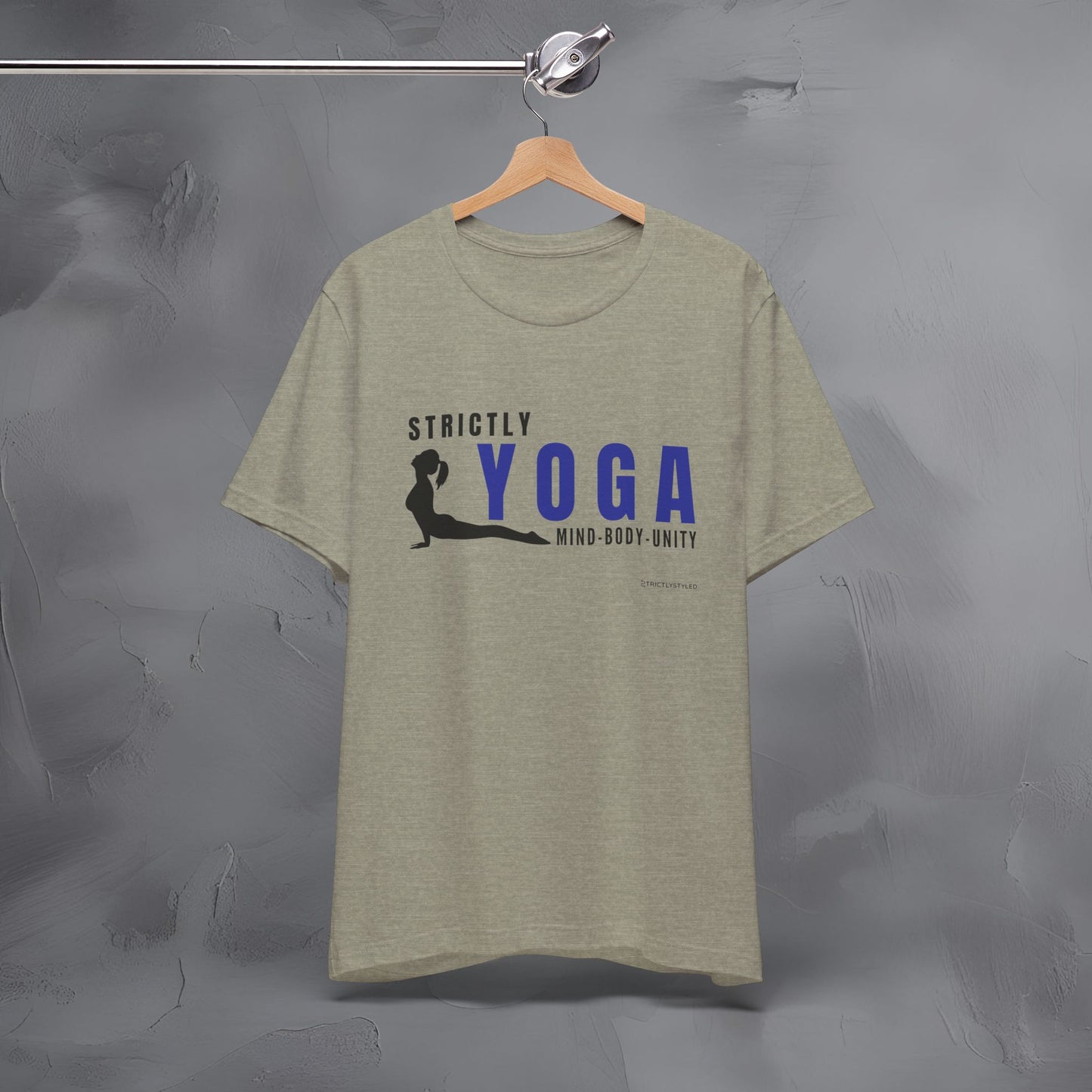 Strictly Yoga – Mind Body Unity T-Shirt - Yoga Lifestyle Graphic Tee - Mindfulness & Balance Shirt
