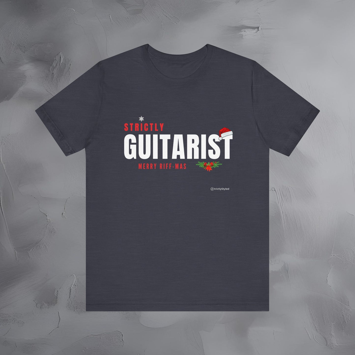 Strictly Guitar – Merry Riff-Mas - Funny Christmas Guitar Shirt