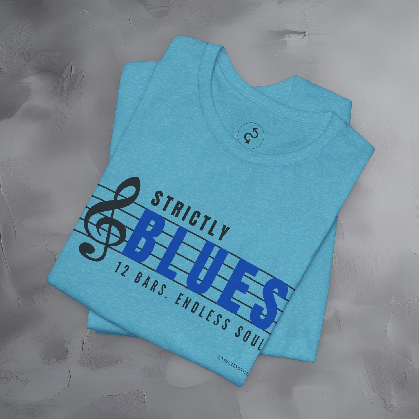 Strictly Blues – 12 Bars. Endless Soul. T-Shirt | Blues Music Graphic Tee | Musician Lifestyle Shirt
