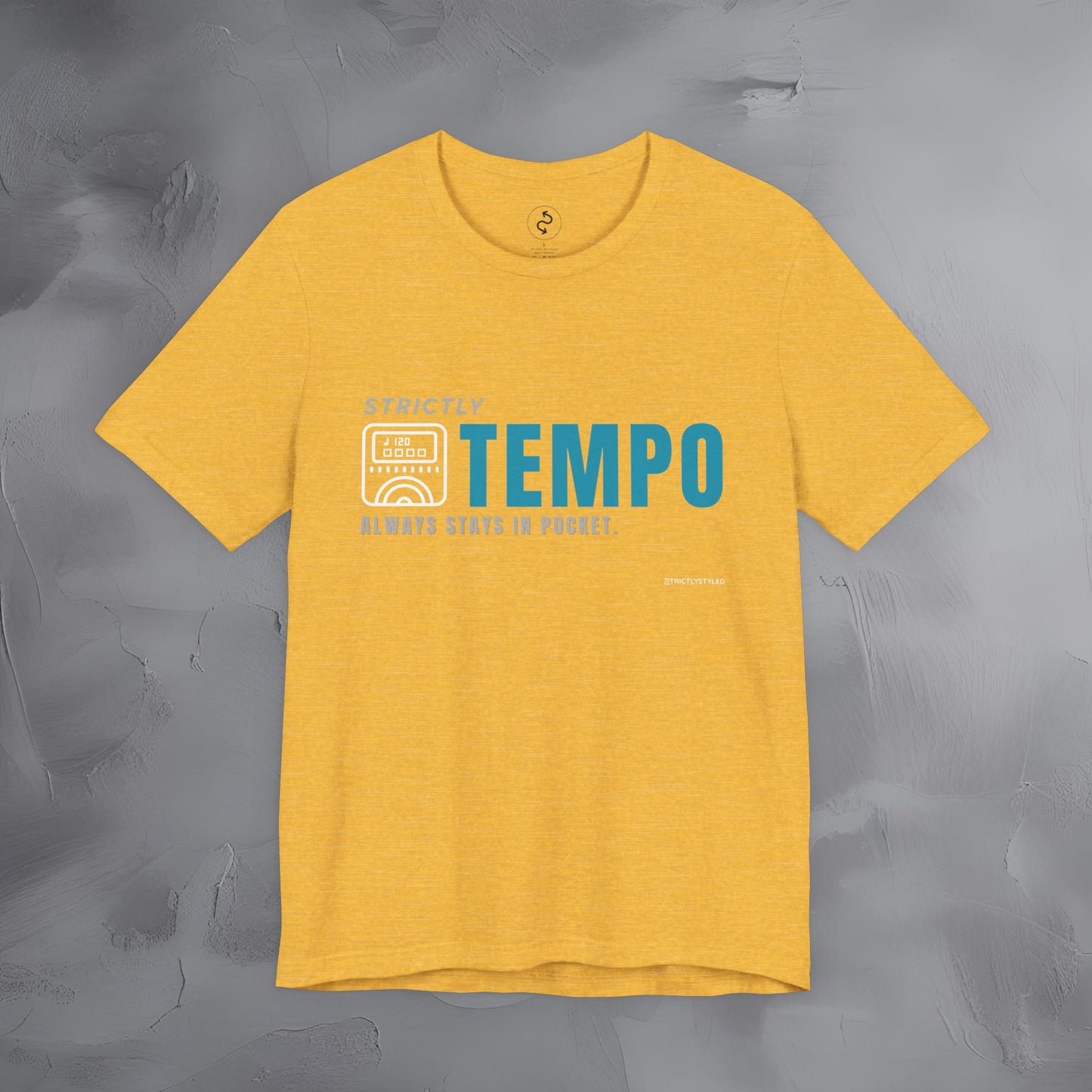 Strictly Tempo T-Shirt – Drum & Rhythm Graphic Tee | Always Stays in Pocket