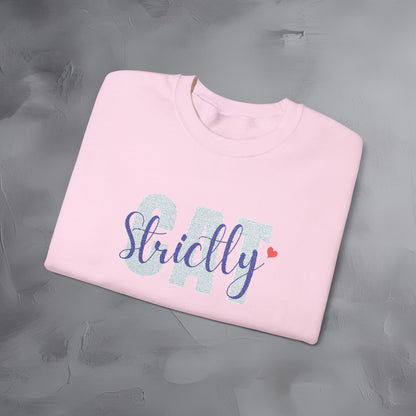 Strictly Cat - Embroidered Sweatshirt