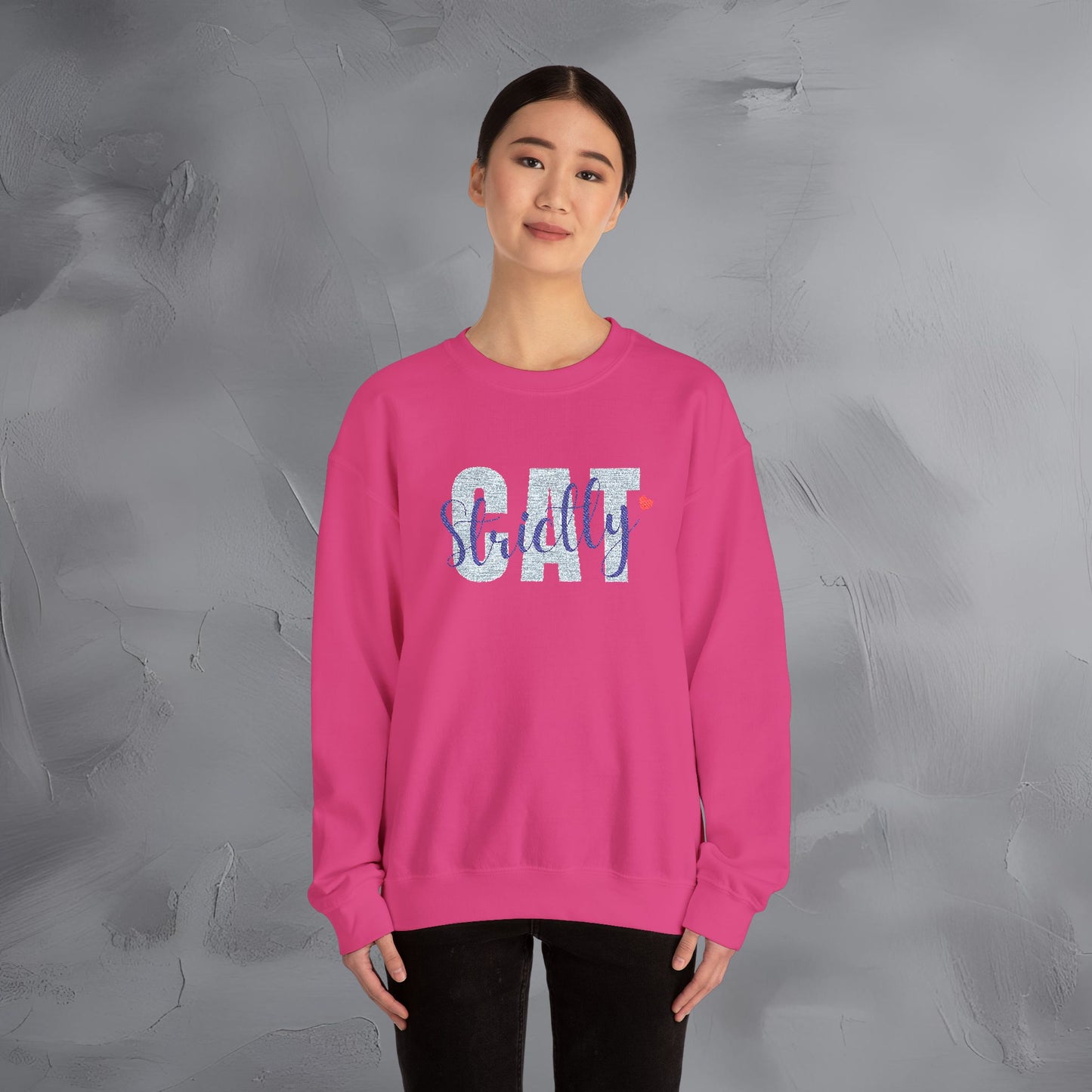 Strictly Cat - Embroidered Sweatshirt