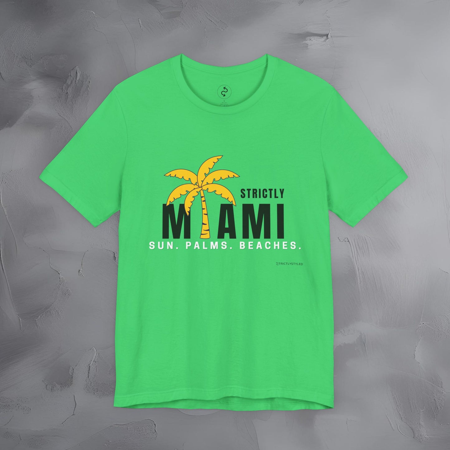 Strictly Miami T-Shirt – Sun Palms Beaches City Vibes Tee